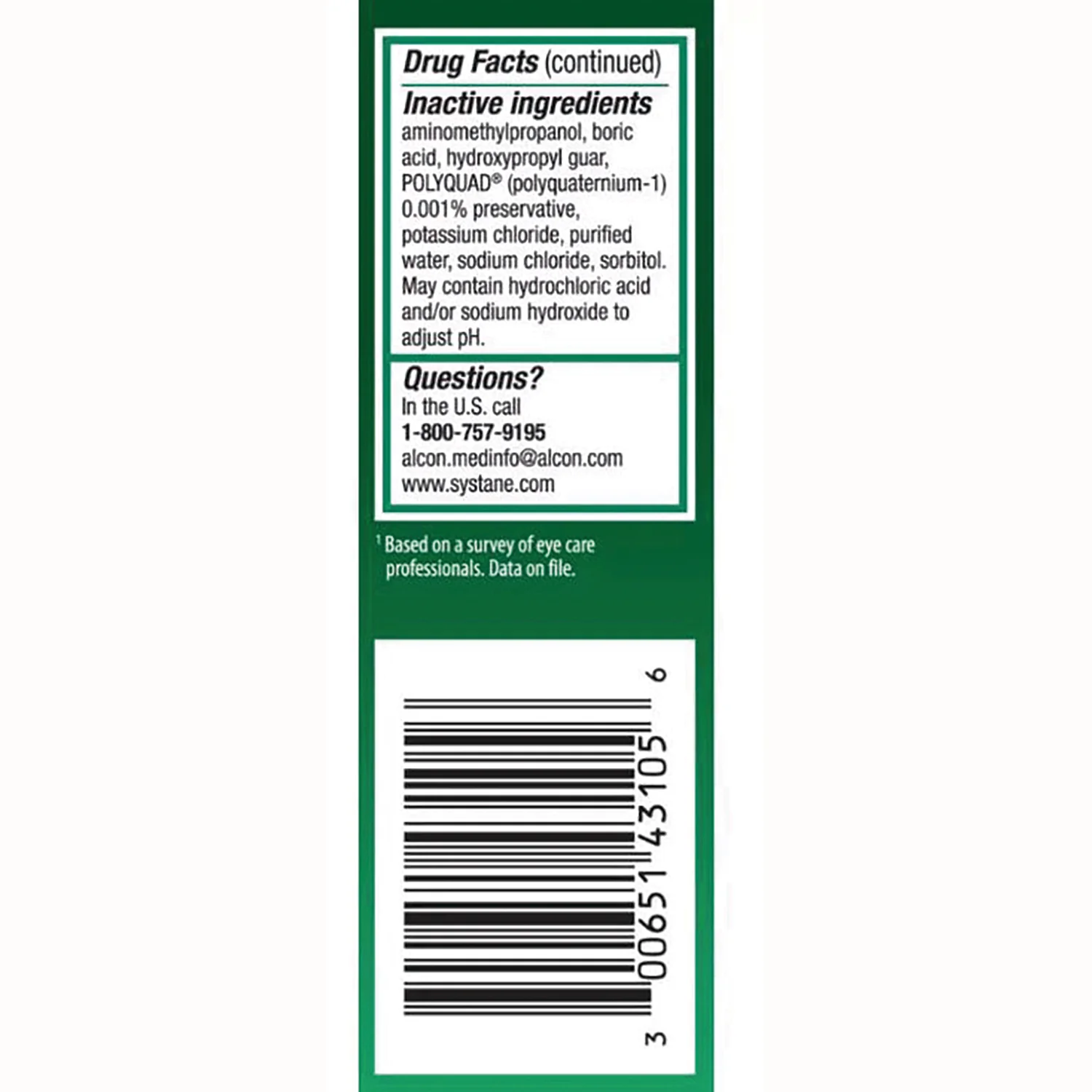 Systane Ultra Lubricant Eye Drops - High Performance - Image 3