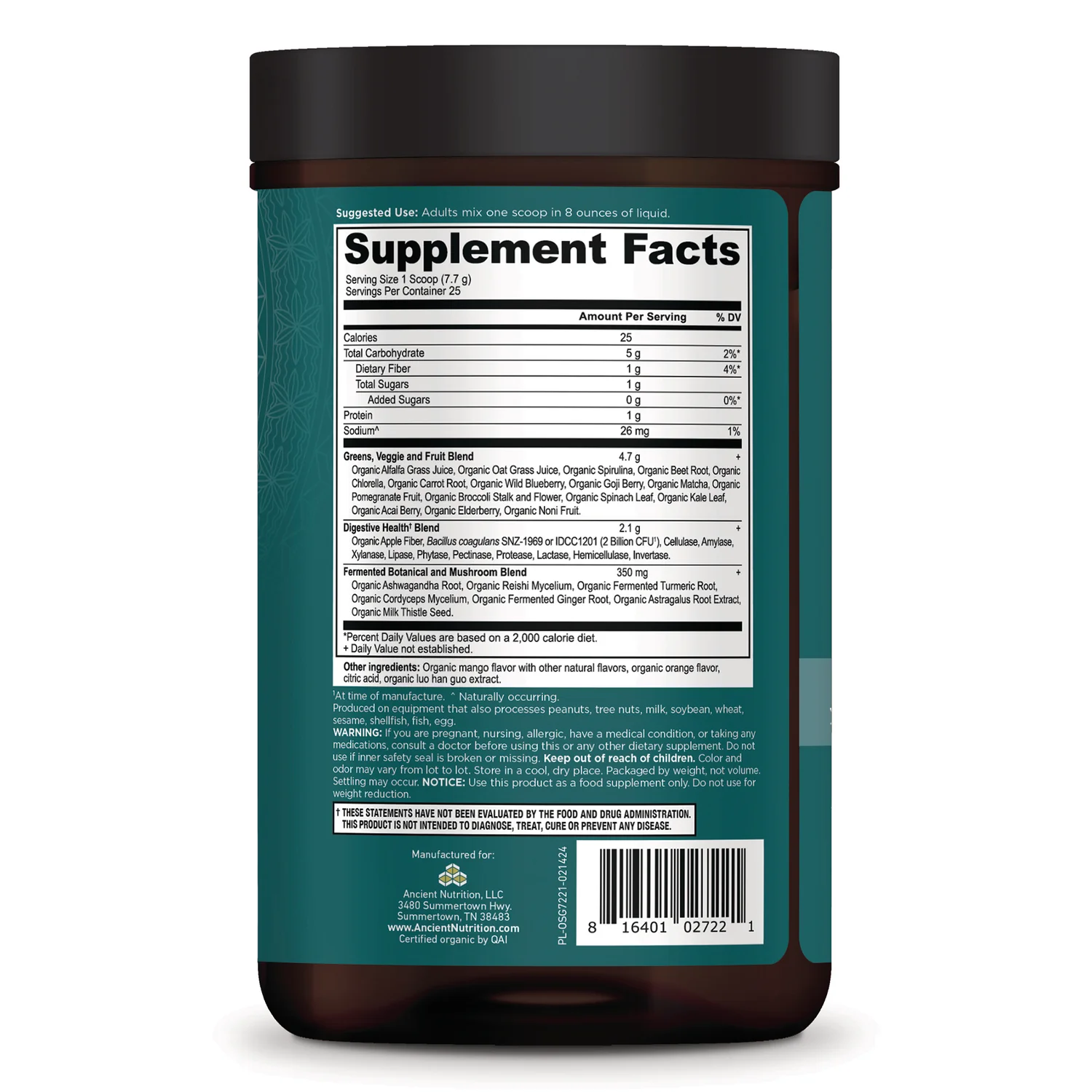 Organic Super Greens - Mango - Image 2