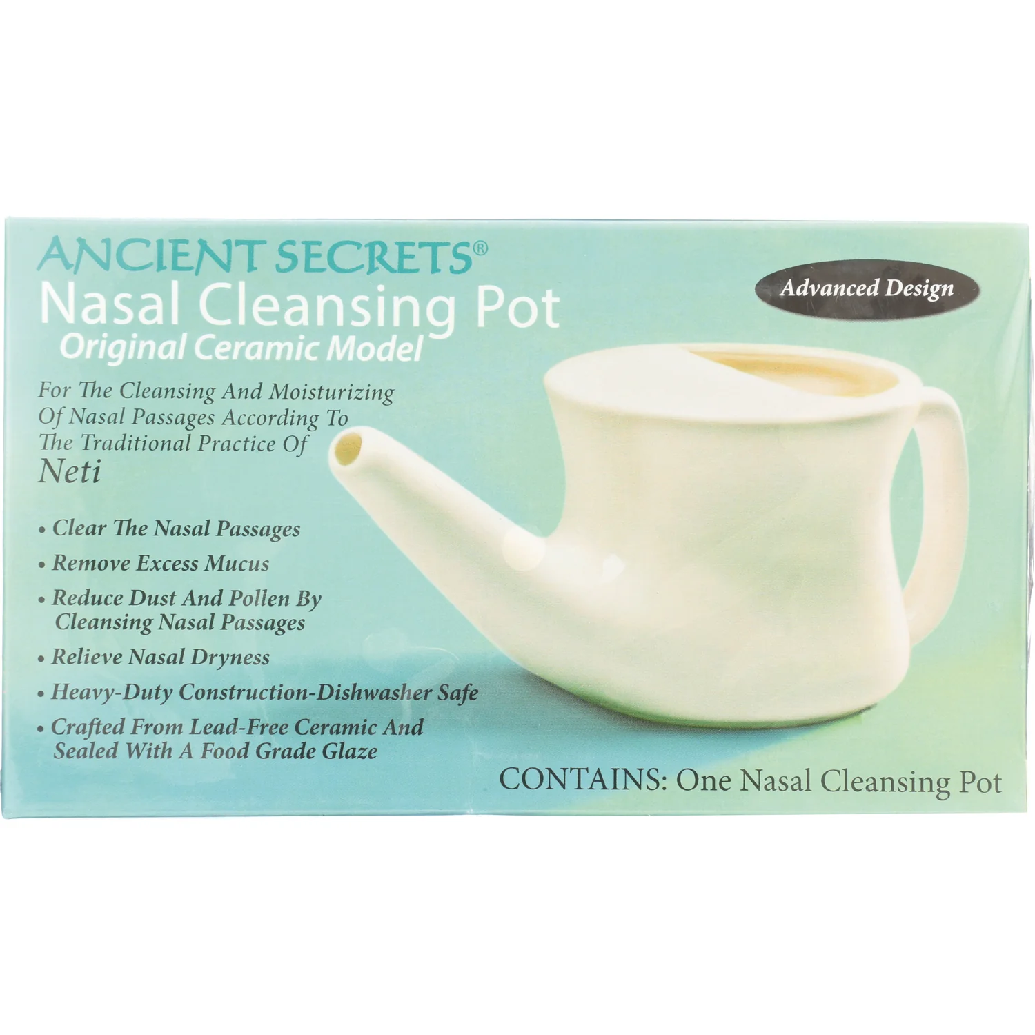 Nasal Cleansing Pot - Original Ceramic Model