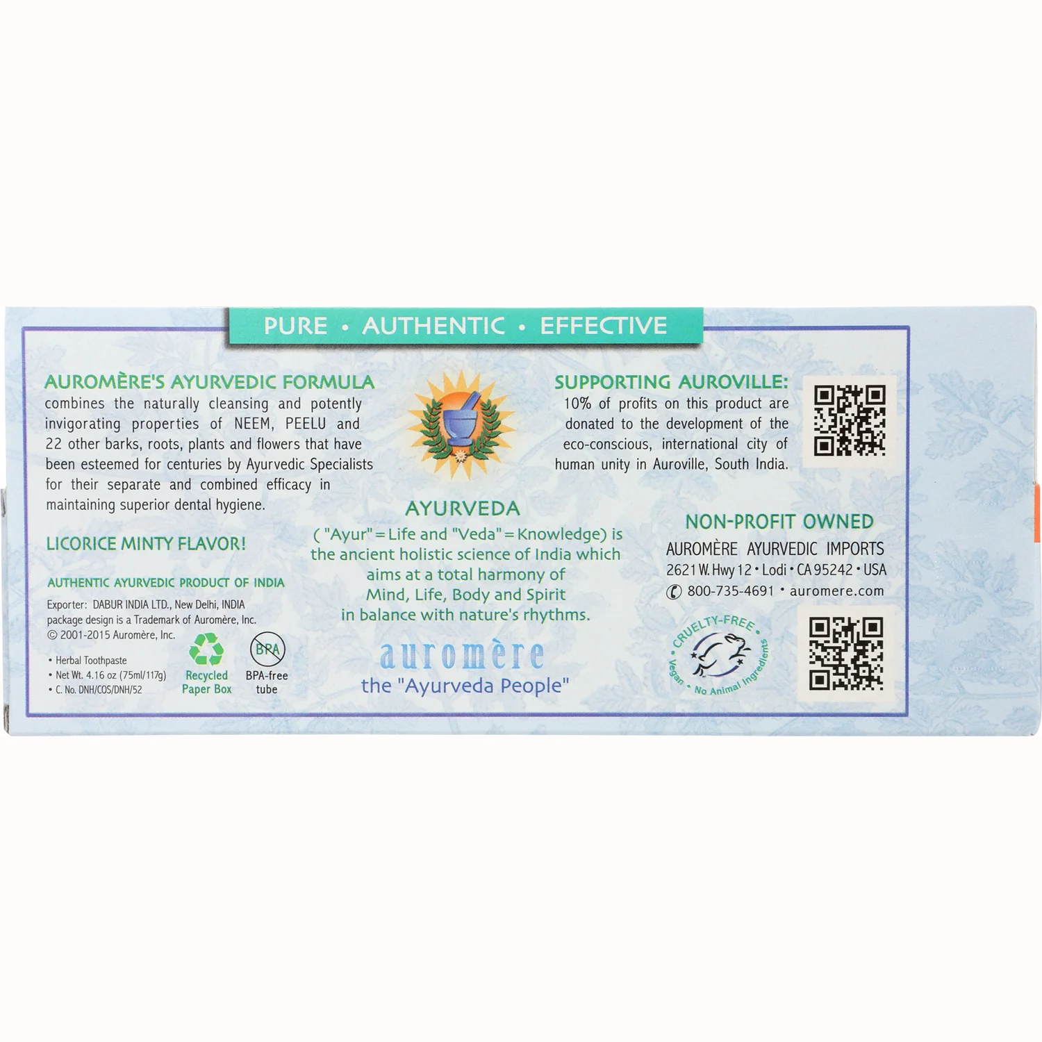 Ayurvedic Herbal Toothpaste - Classic - Image 3