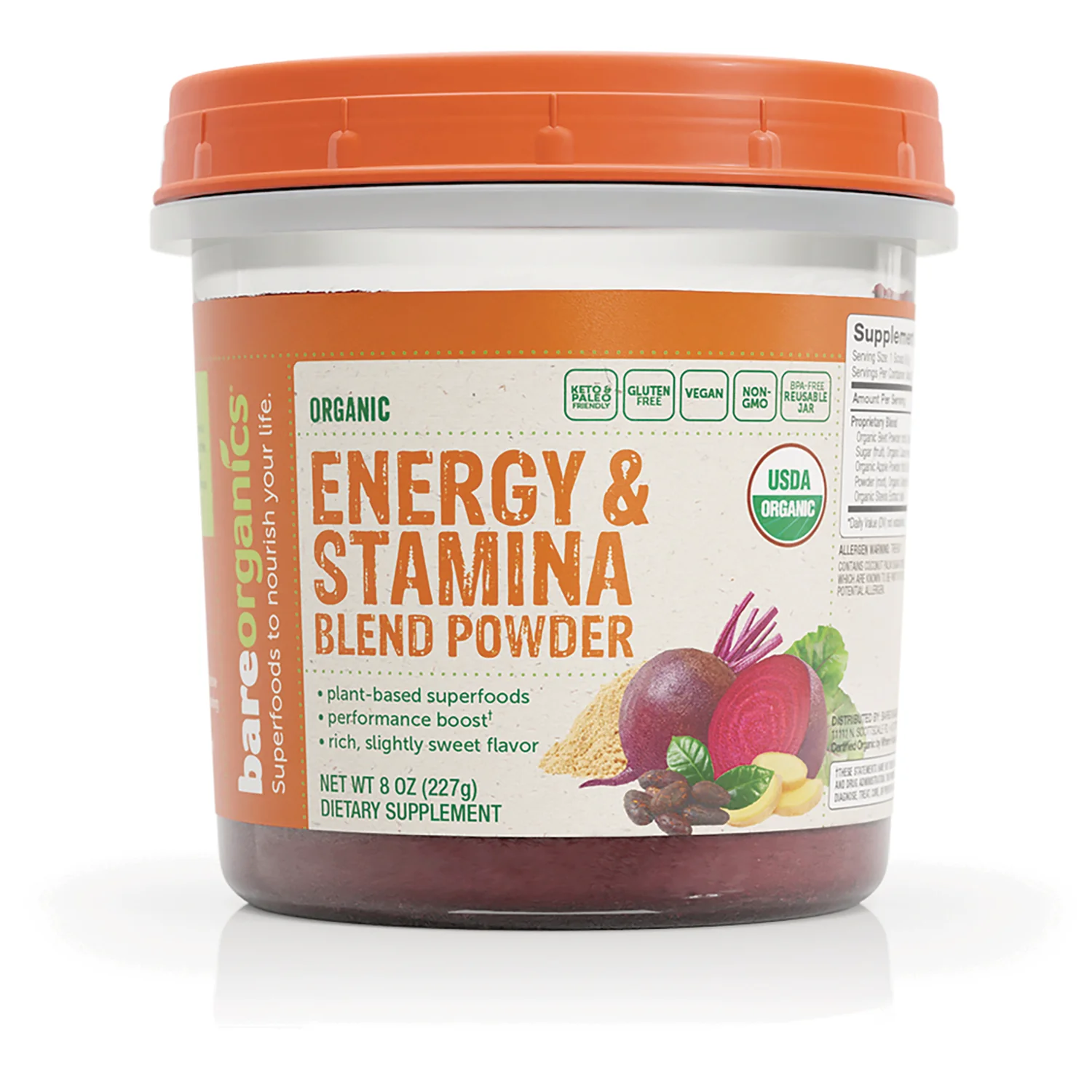 Organic Energy & Stamina Blend Powder