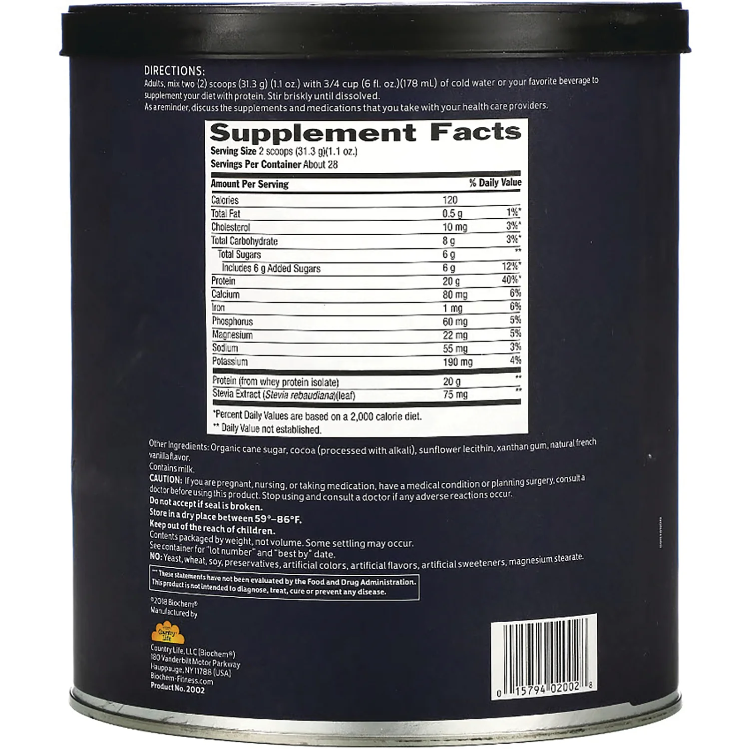 100% Whey Isolate Protein - Chocolate - Image 2