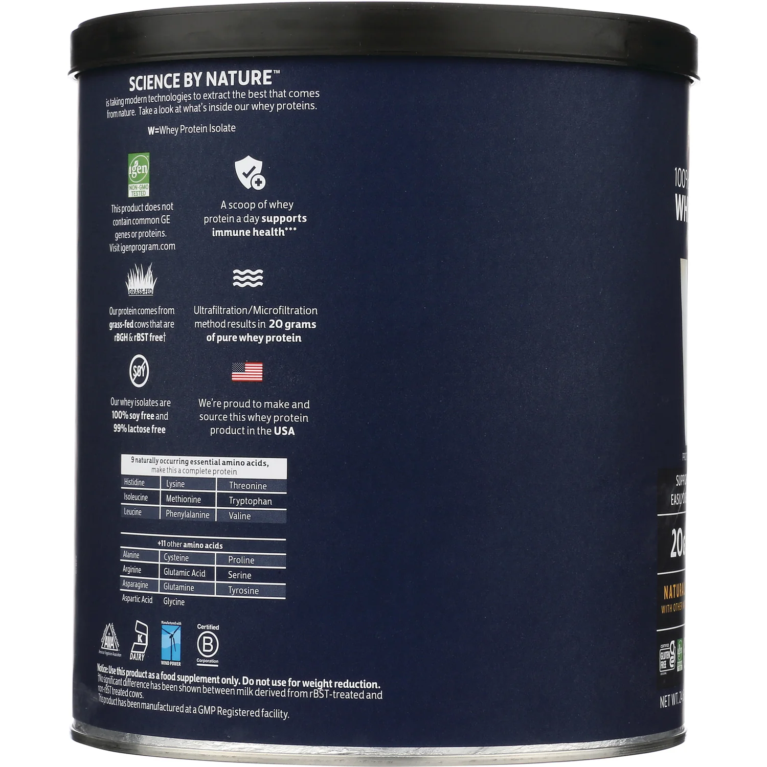 100% Whey Isolate Protein - Natural - Image 3