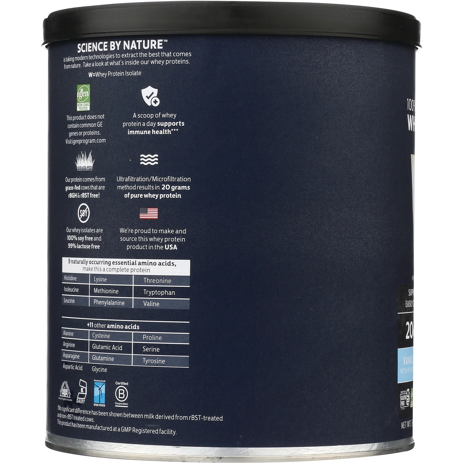 100% Whey Isolate Protein - Vanilla - Image 3
