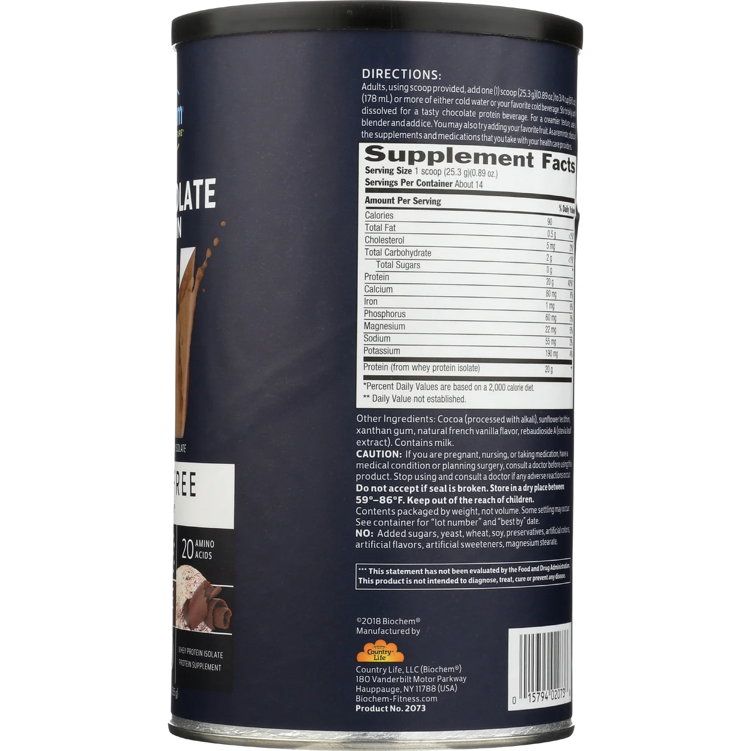 100% Whey Protein Sugar Free - Chocolate - Image 2
