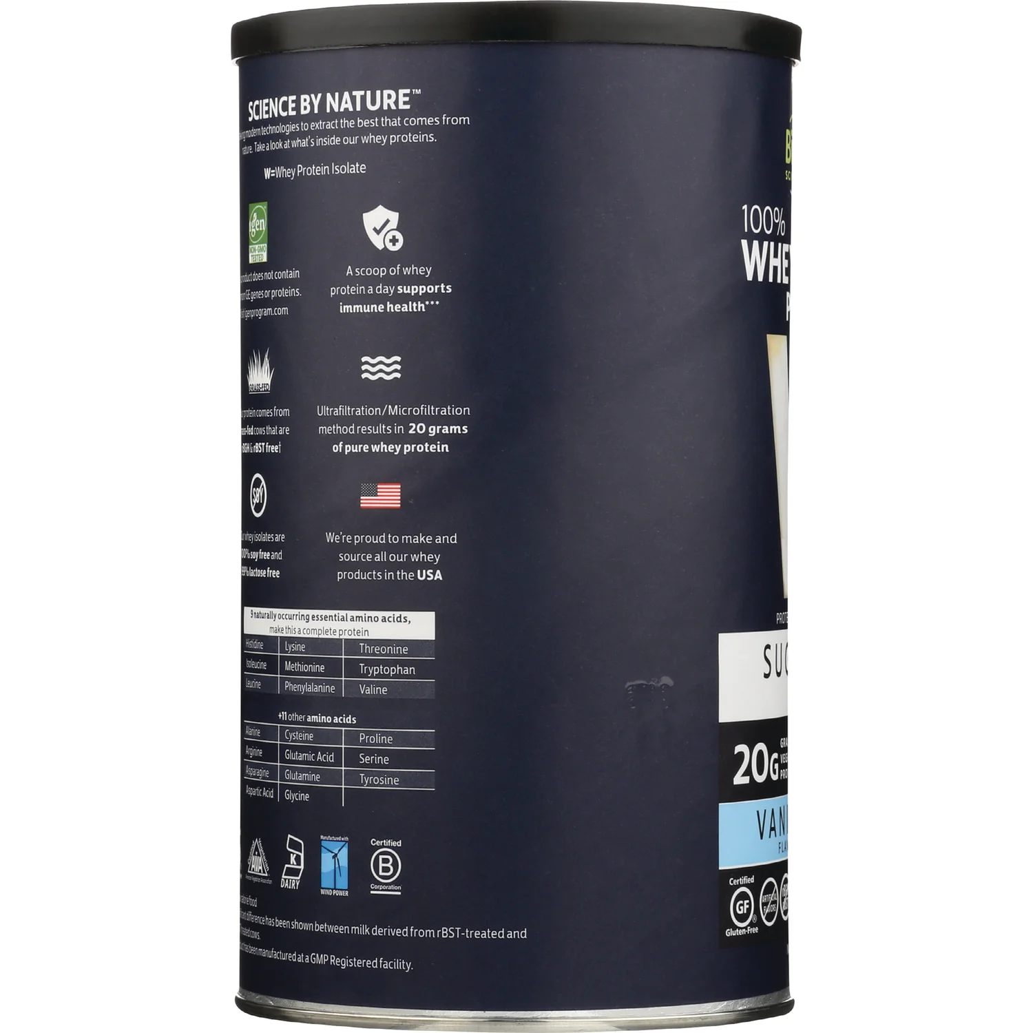 100% Whey Protein Sugar Free - Vanilla - Image 4