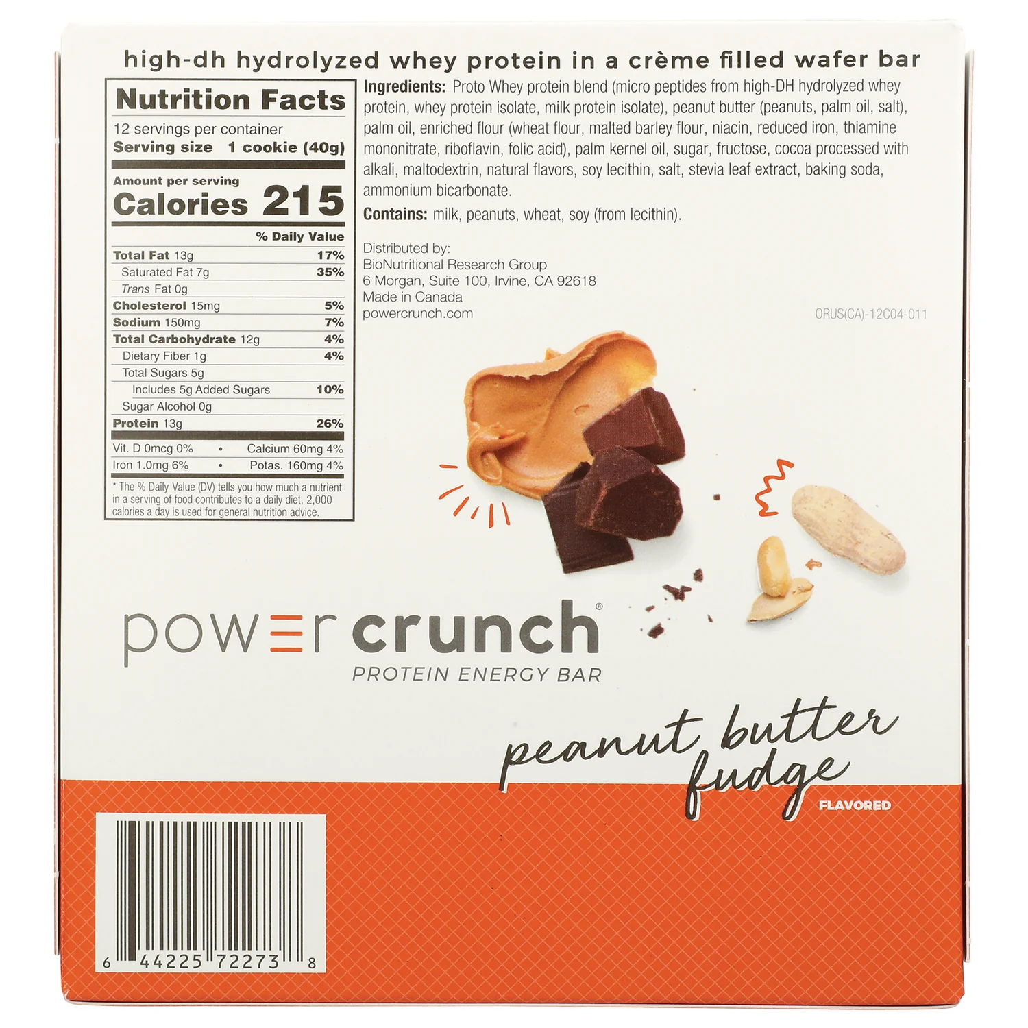 Power Crunch Protein Energy Bar Peanut Butter Fudge - Image 2