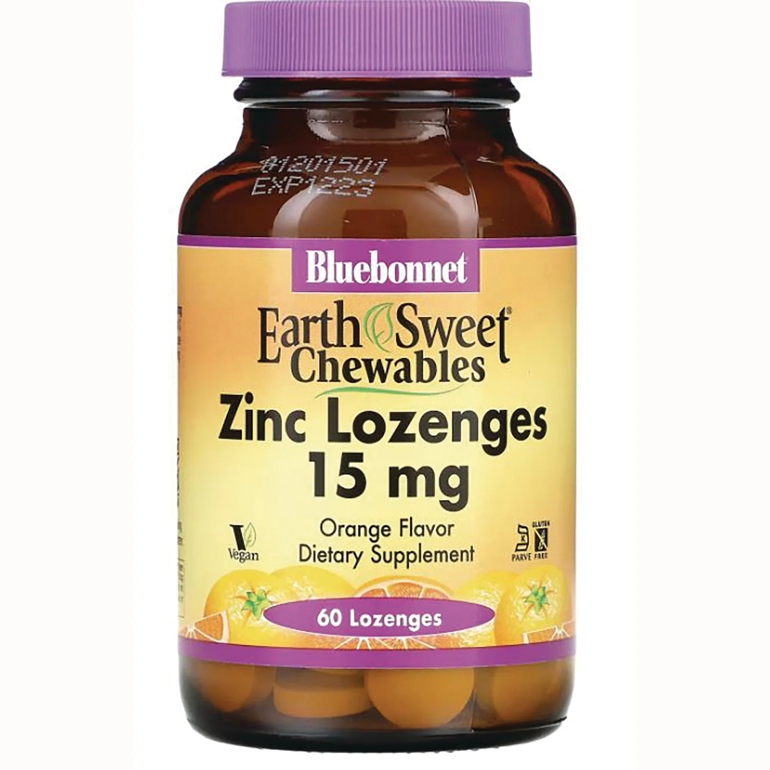 EarthSweet Zinc Lozenges - Orange