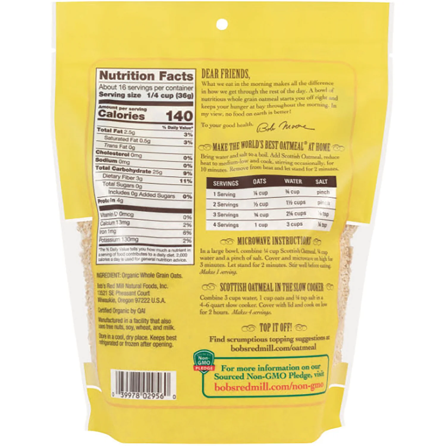 Organic Scottish Oatmeal - Image 2