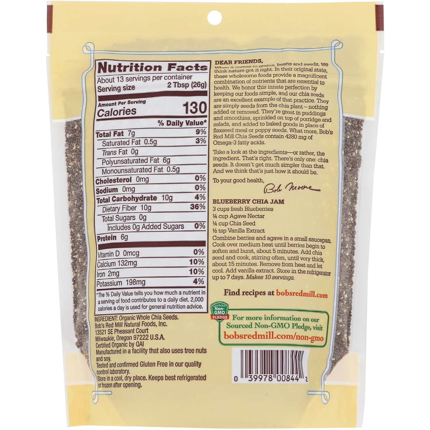 Organic Whole Chia Seeds - Image 2