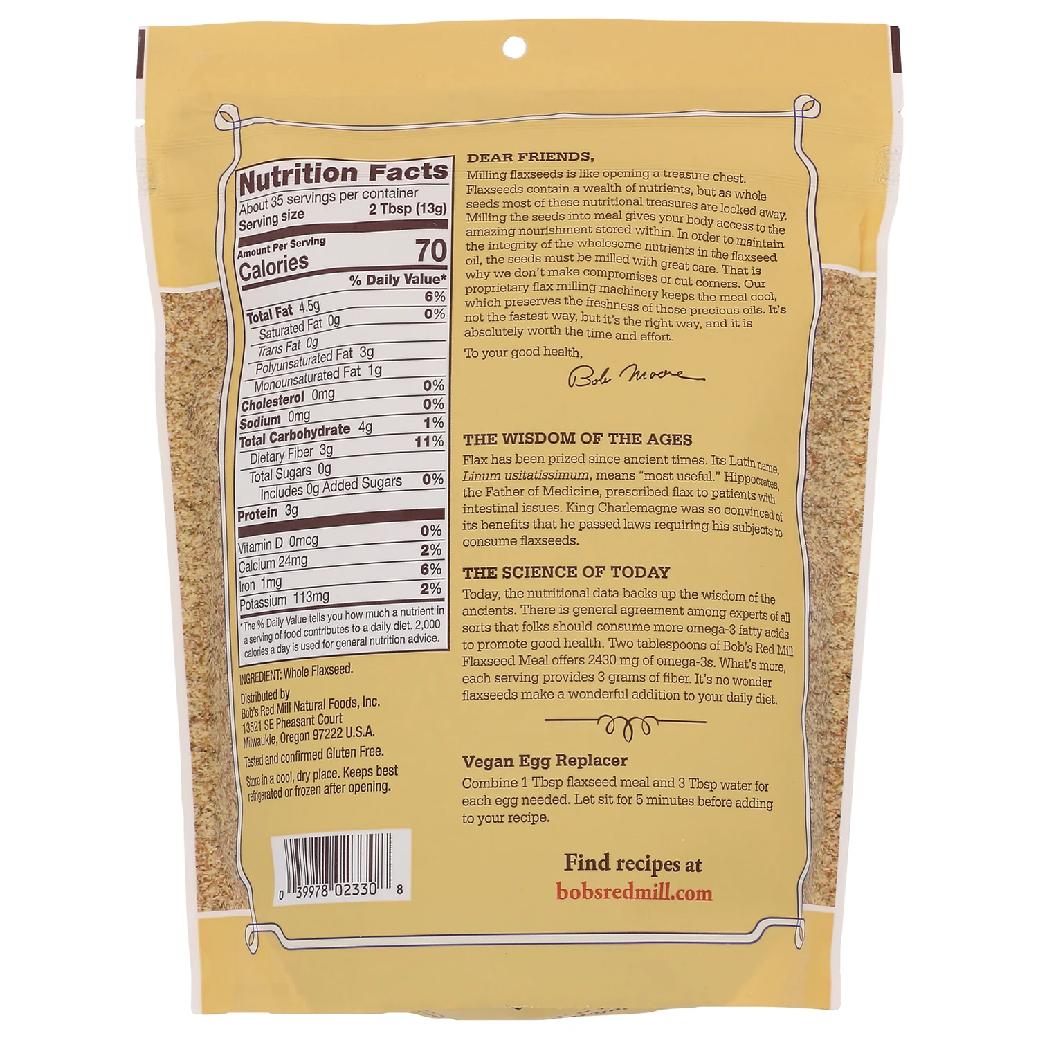 Premium Whole Ground Flaxseed Meal - Image 2