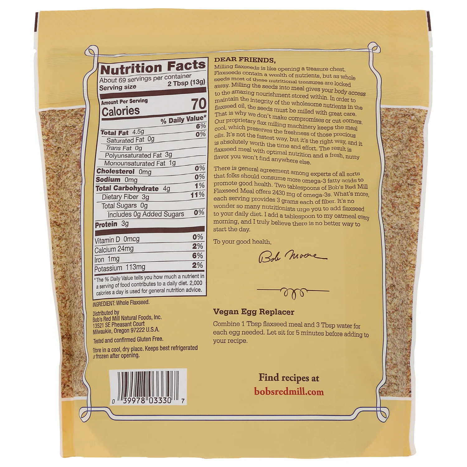 Premium Whole Ground Flaxseed Meal - Image 2
