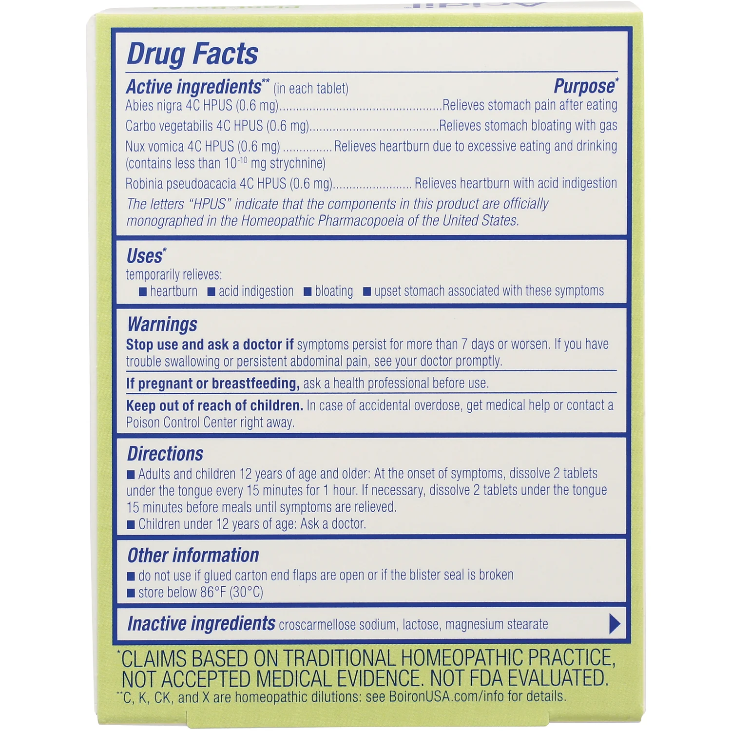 Acidil Meltaway Tablets - Unflavored - Image 2