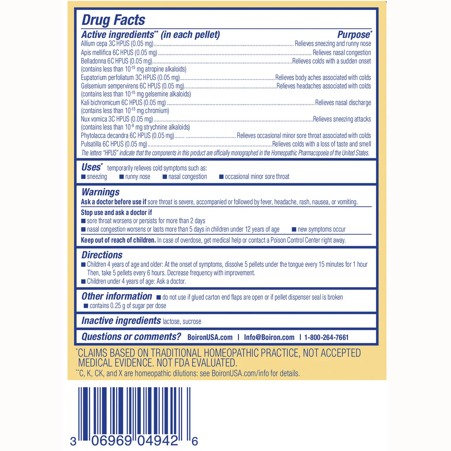 ColdCalm Kids Meltaway Pellets - 2 Tubes - Image 2