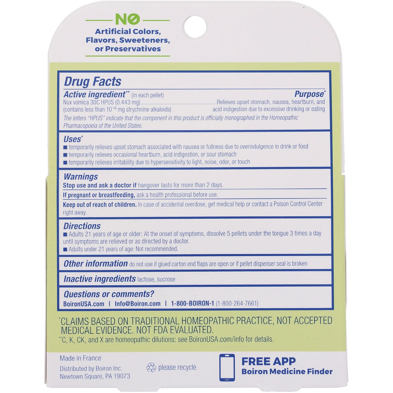 Nux Vomica Meltaway Pellets - 3 Tubes - Image 2