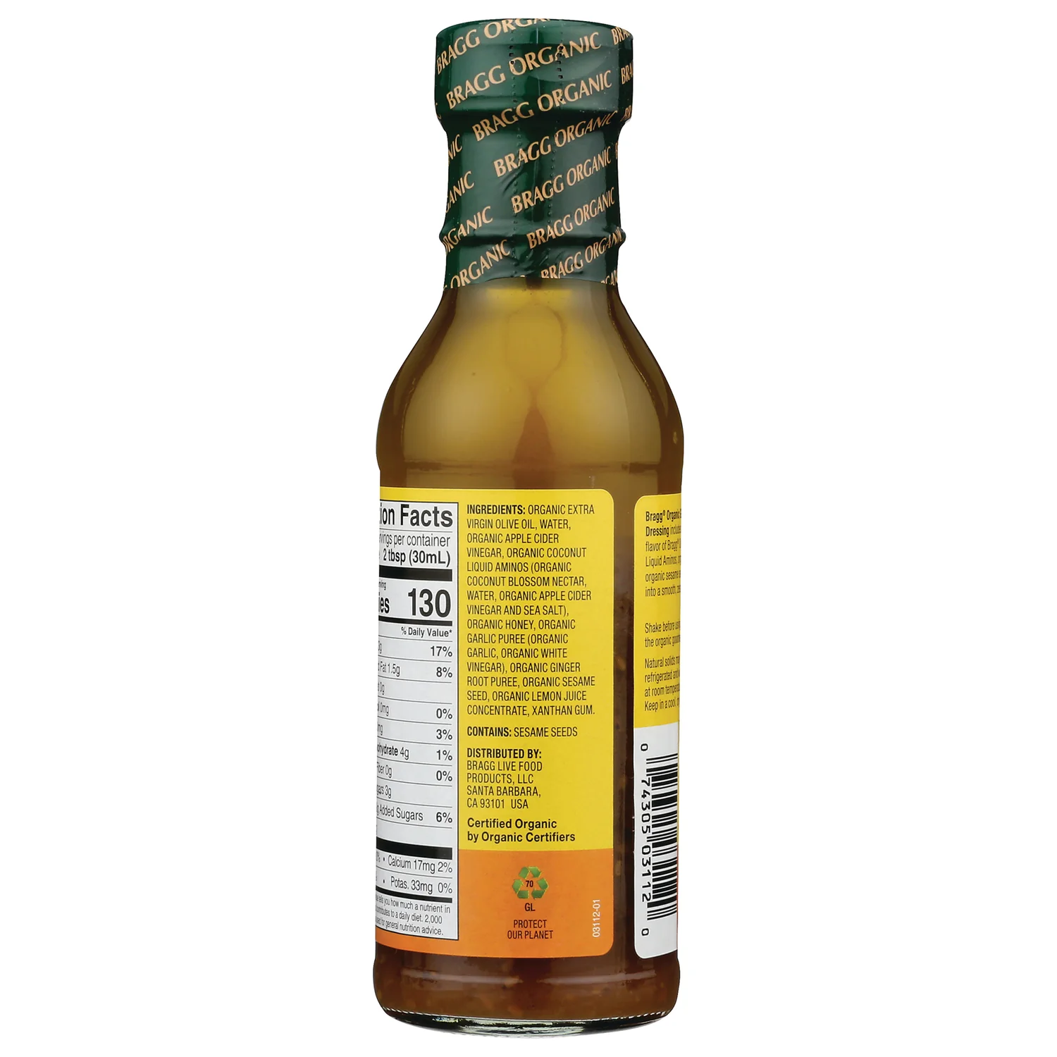Organic Ginger & Sesame Dressing & Marinade - Image 3