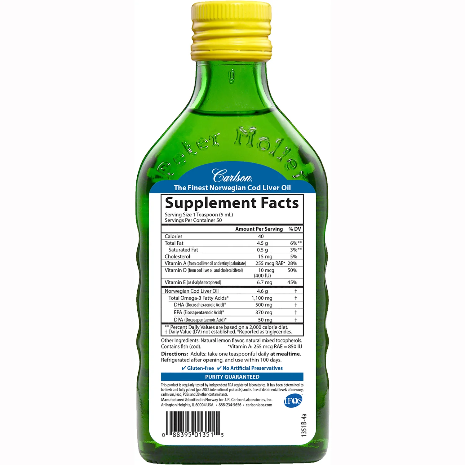 Wild Norwegian Cod Liver Oil - Lemon - Image 2