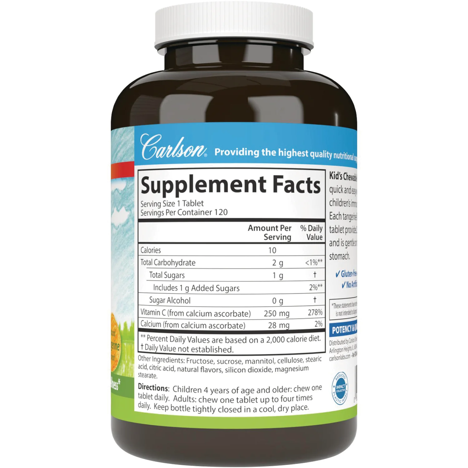Kid's Chewable Vitamin C - Tangerine - Image 2