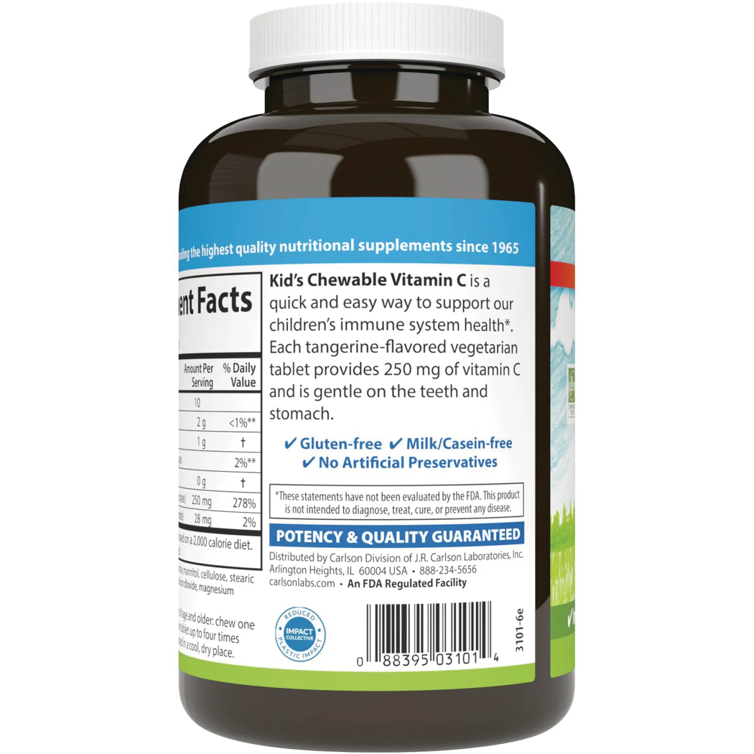 Kid's Chewable Vitamin C - Tangerine - Image 3