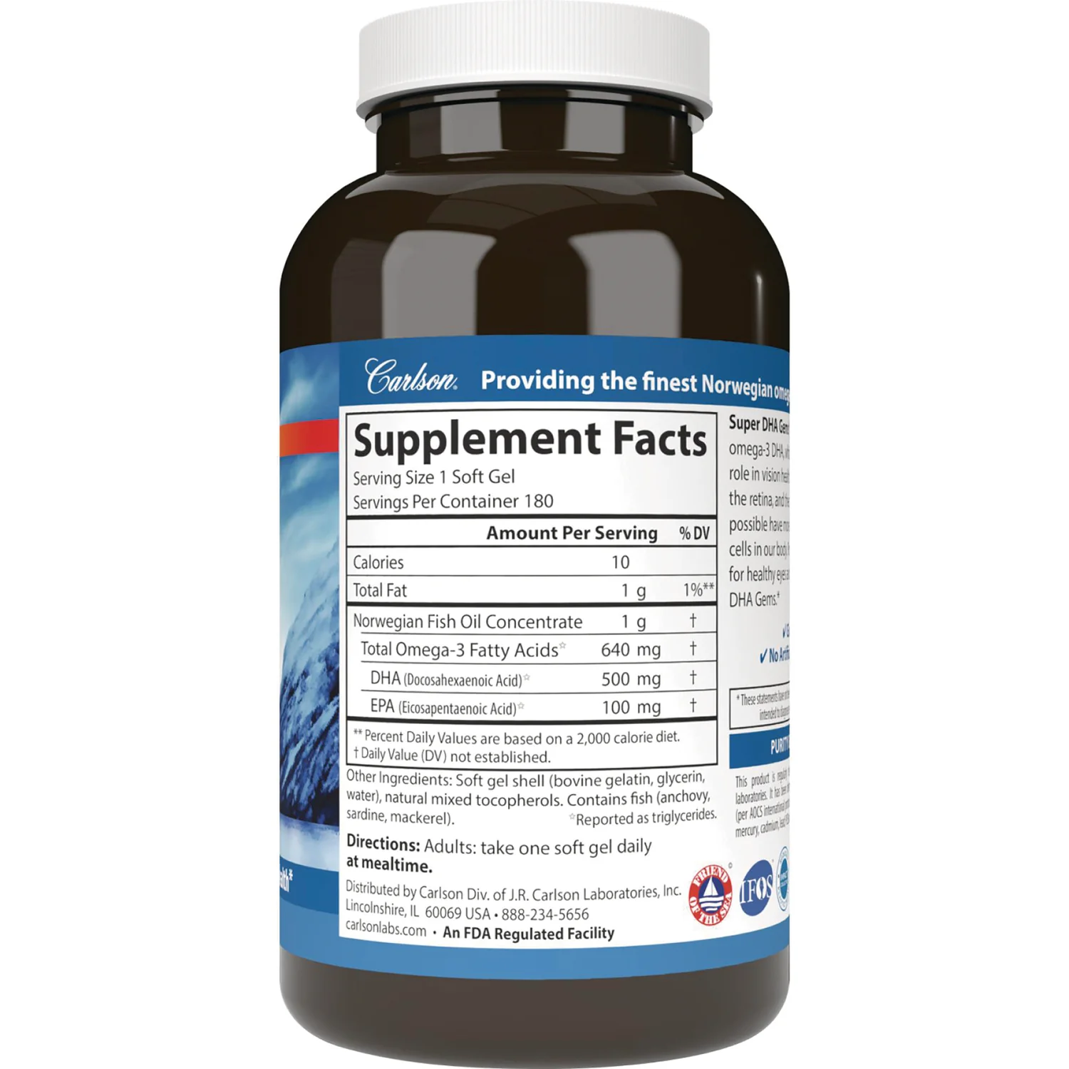Norwegian Fish Oil Concentrate Super DHA Gems - Image 2