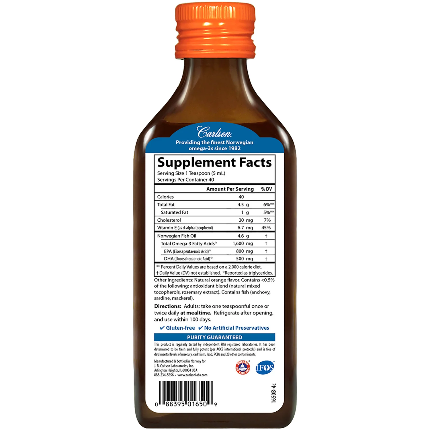 Norwegian The Very Finest Fish Oil - Orange - Image 2
