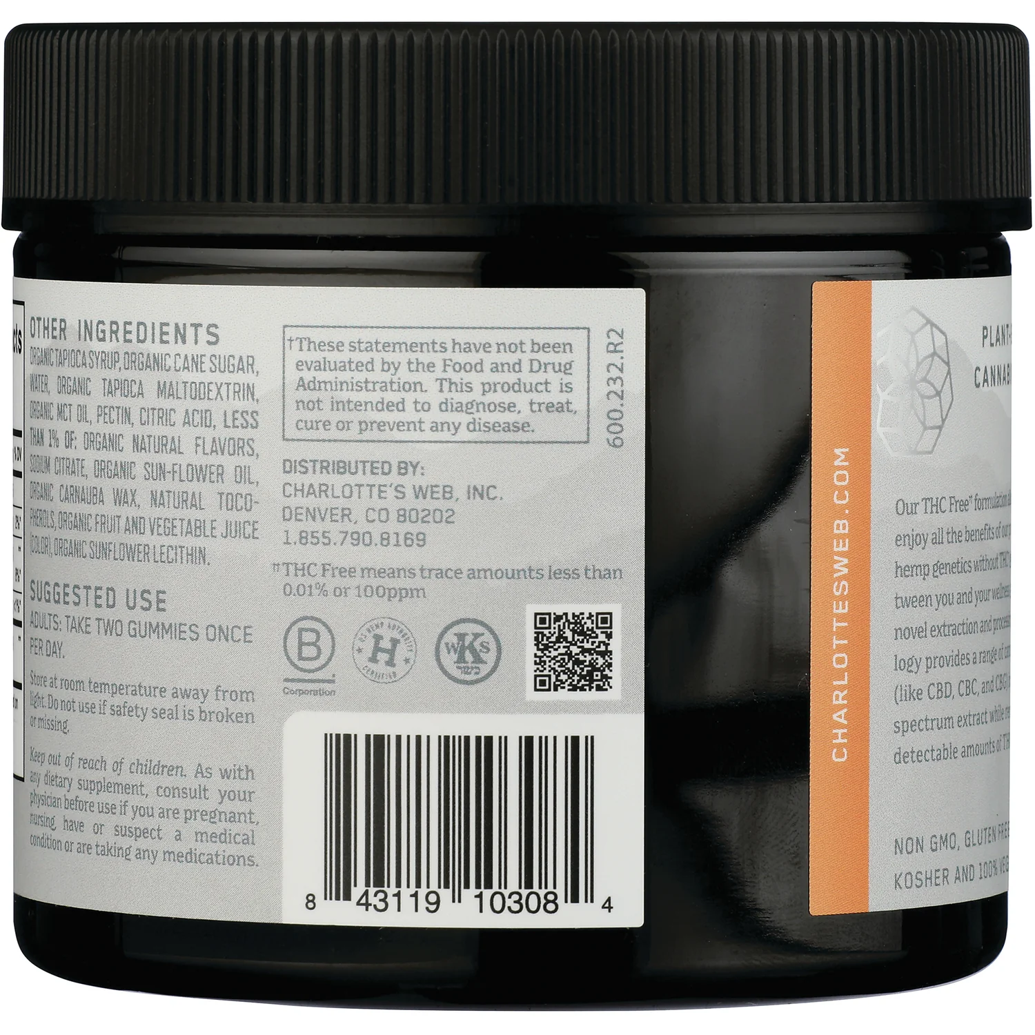 Hemp Extract-Infused Gummies - Mango Peach - Image 3