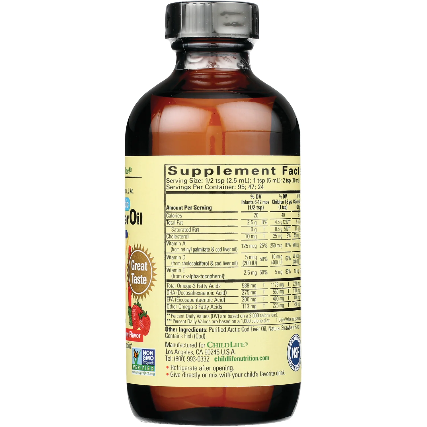Pure Arctic Cod Liver Oil - Natural Strawberry - Image 2