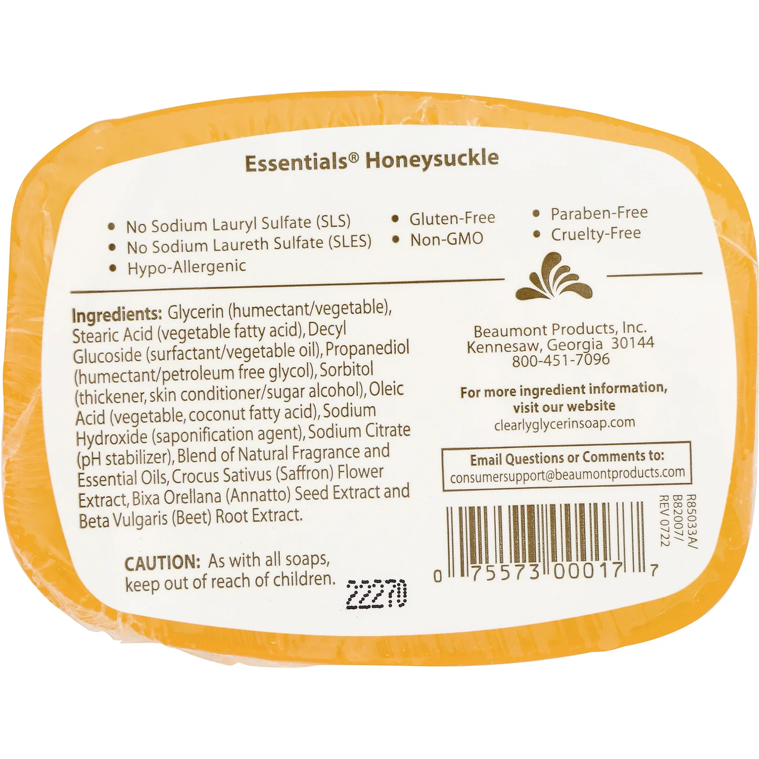 Honeysuckle Glycerin Soap - Image 2