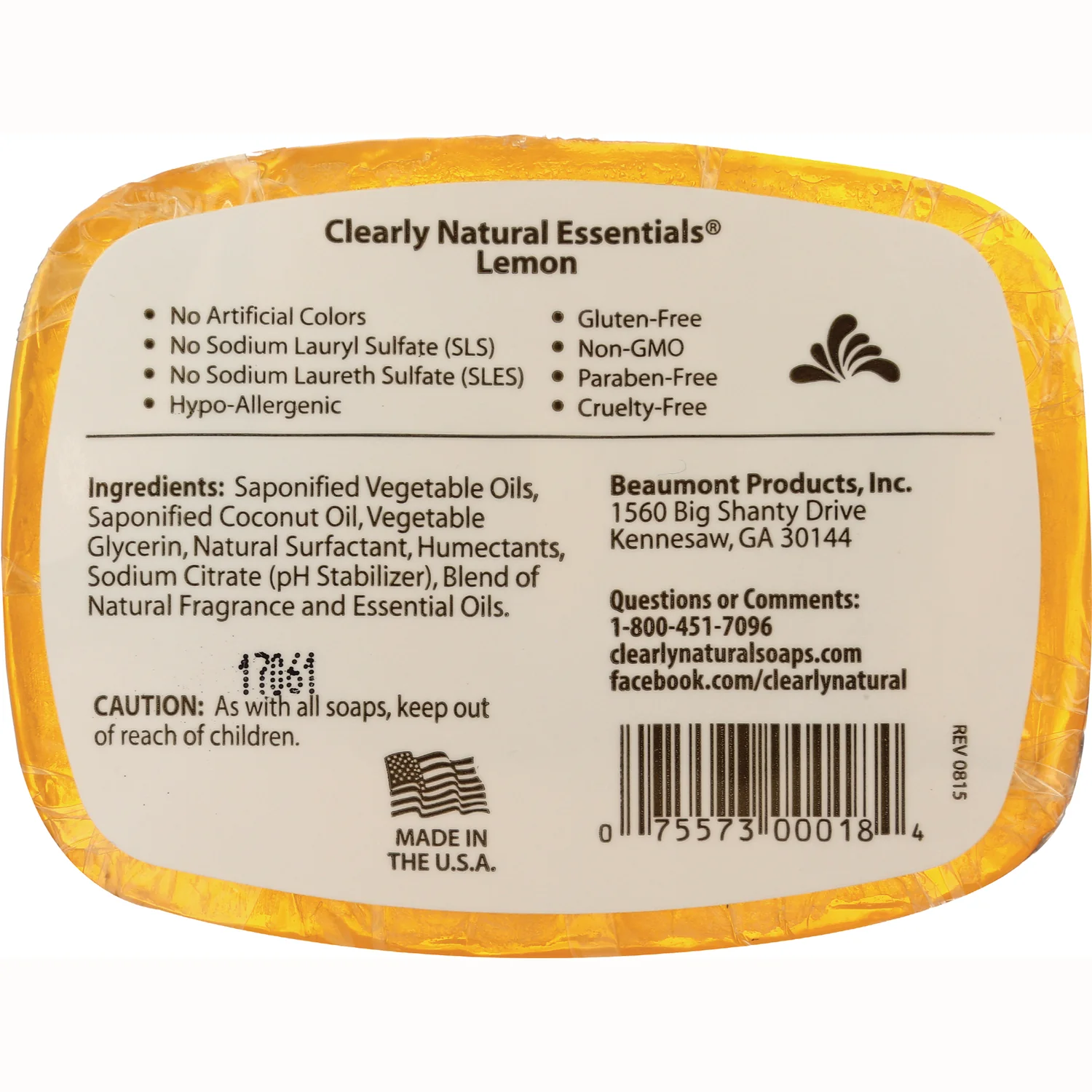 Lemon Pure and Natural Glycerin Soap - Image 2