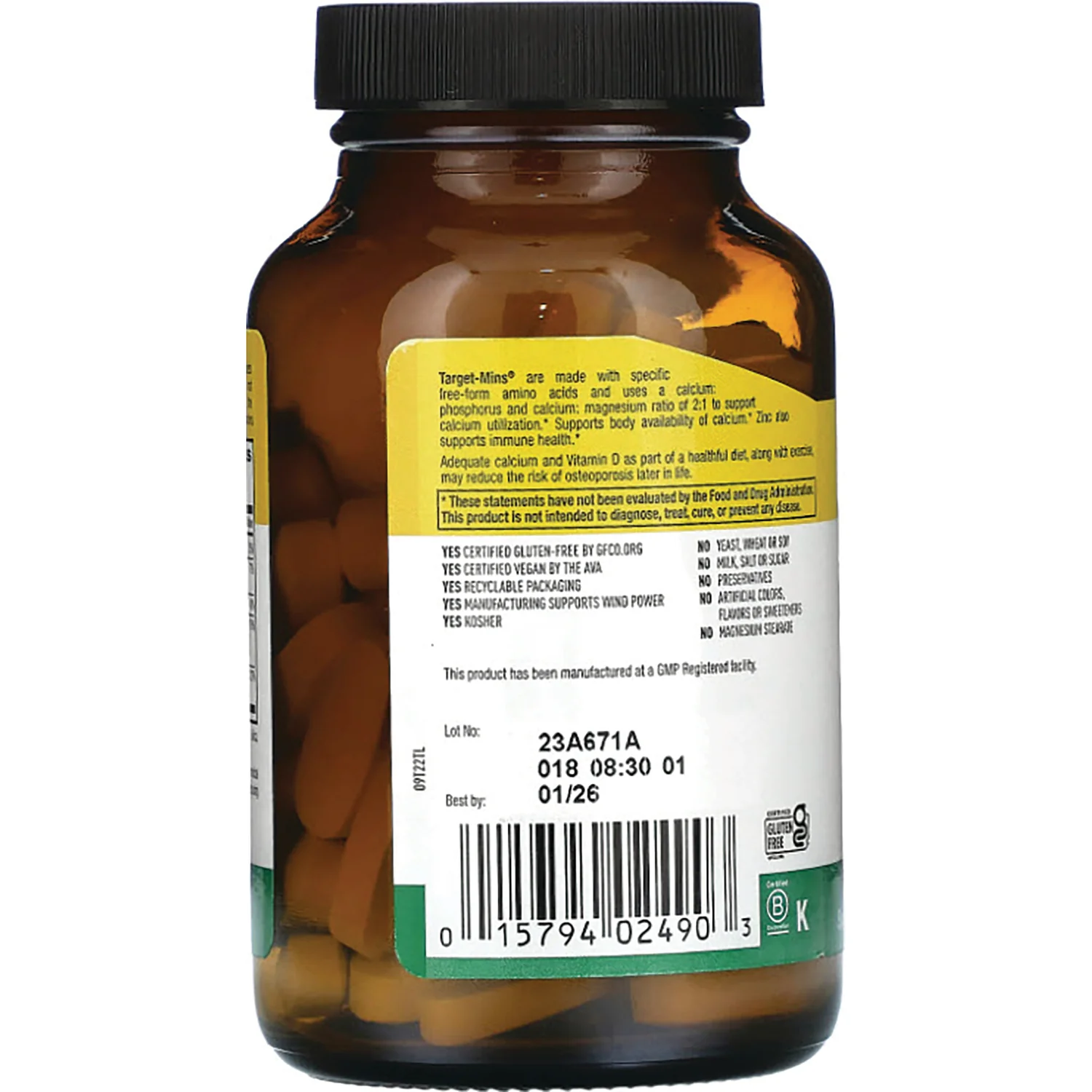 Target-Mins Calcium, Magnesium, Zinc with Vitamin D - Image 3
