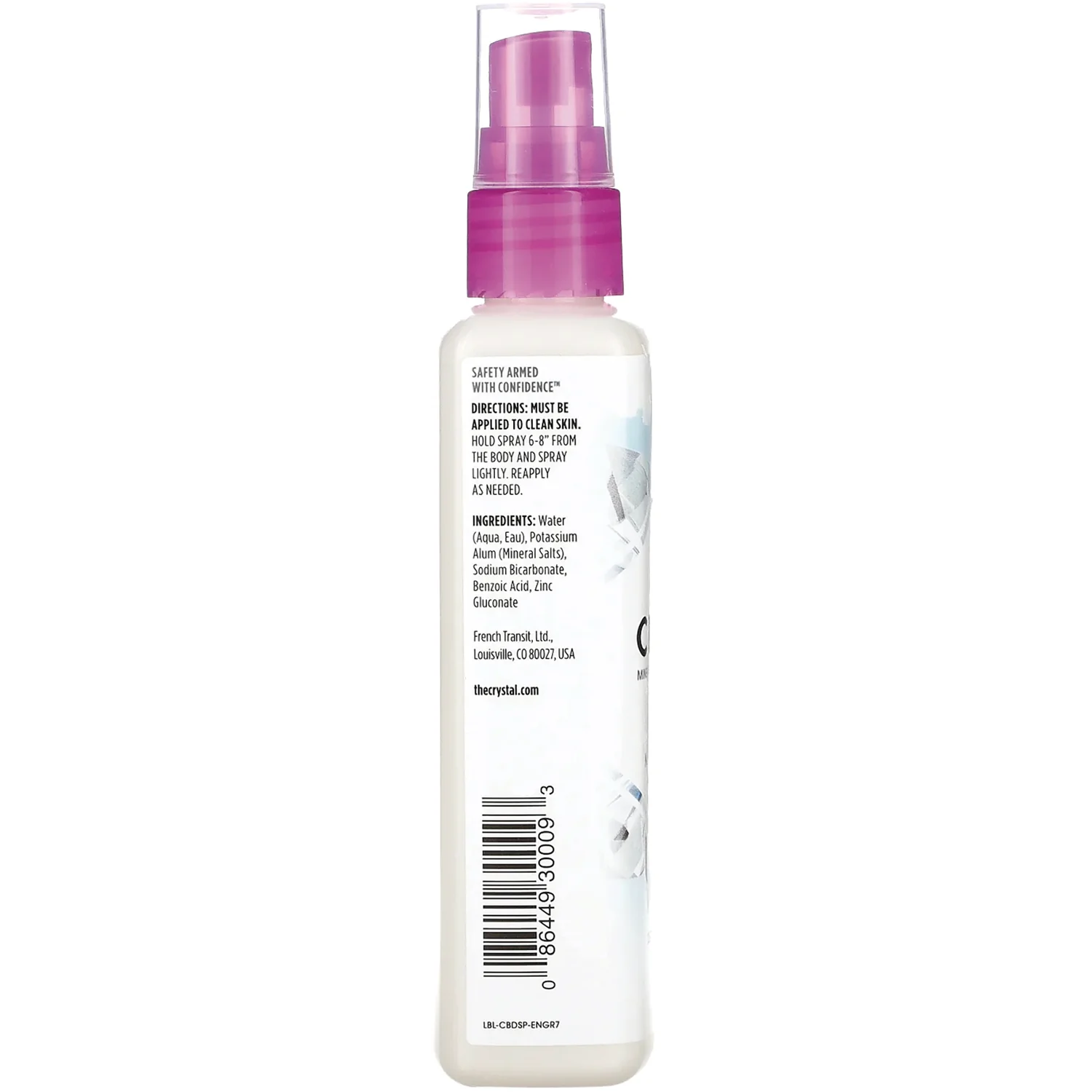 Mineral Deodorant Spray - Unscented - Image 2