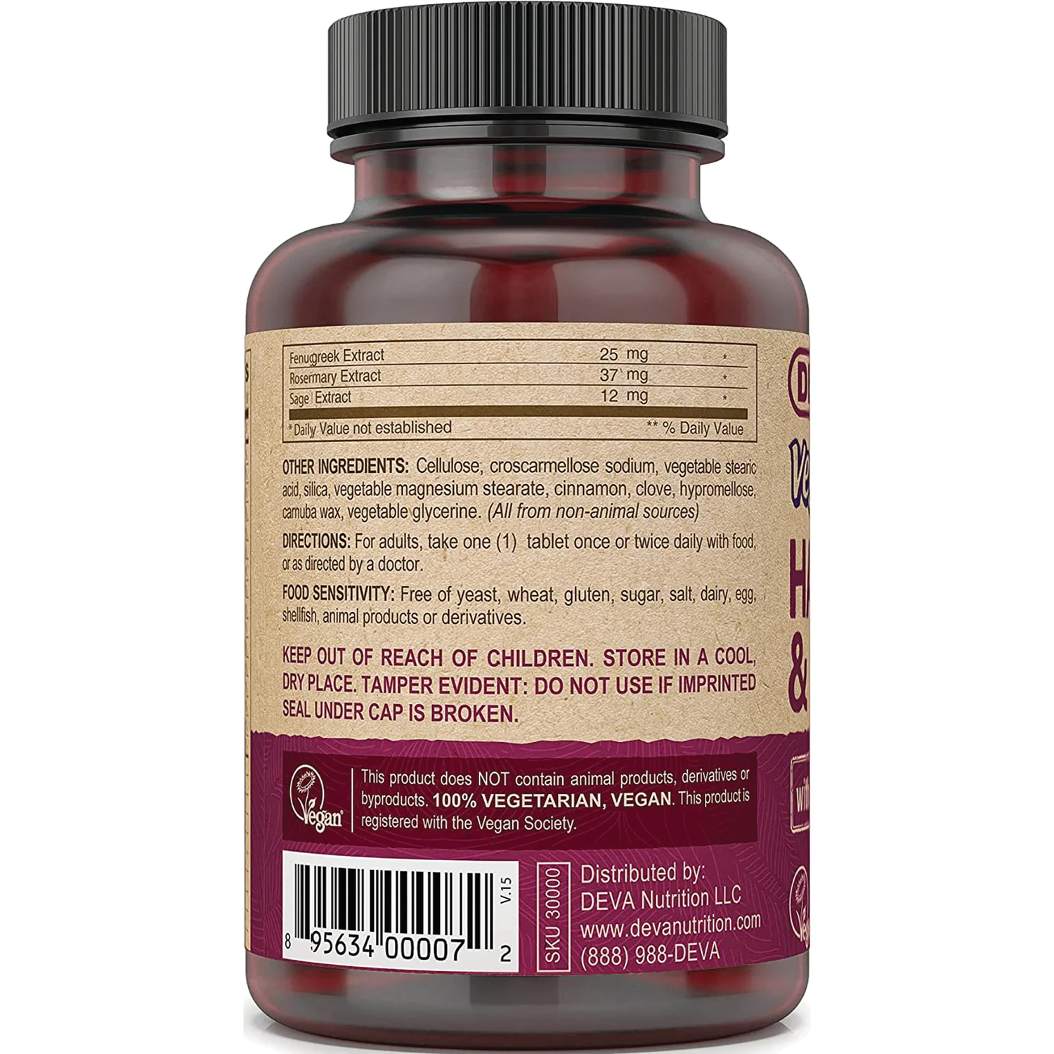 Vegan Hair, Nails & Skin with Biotin - Image 2