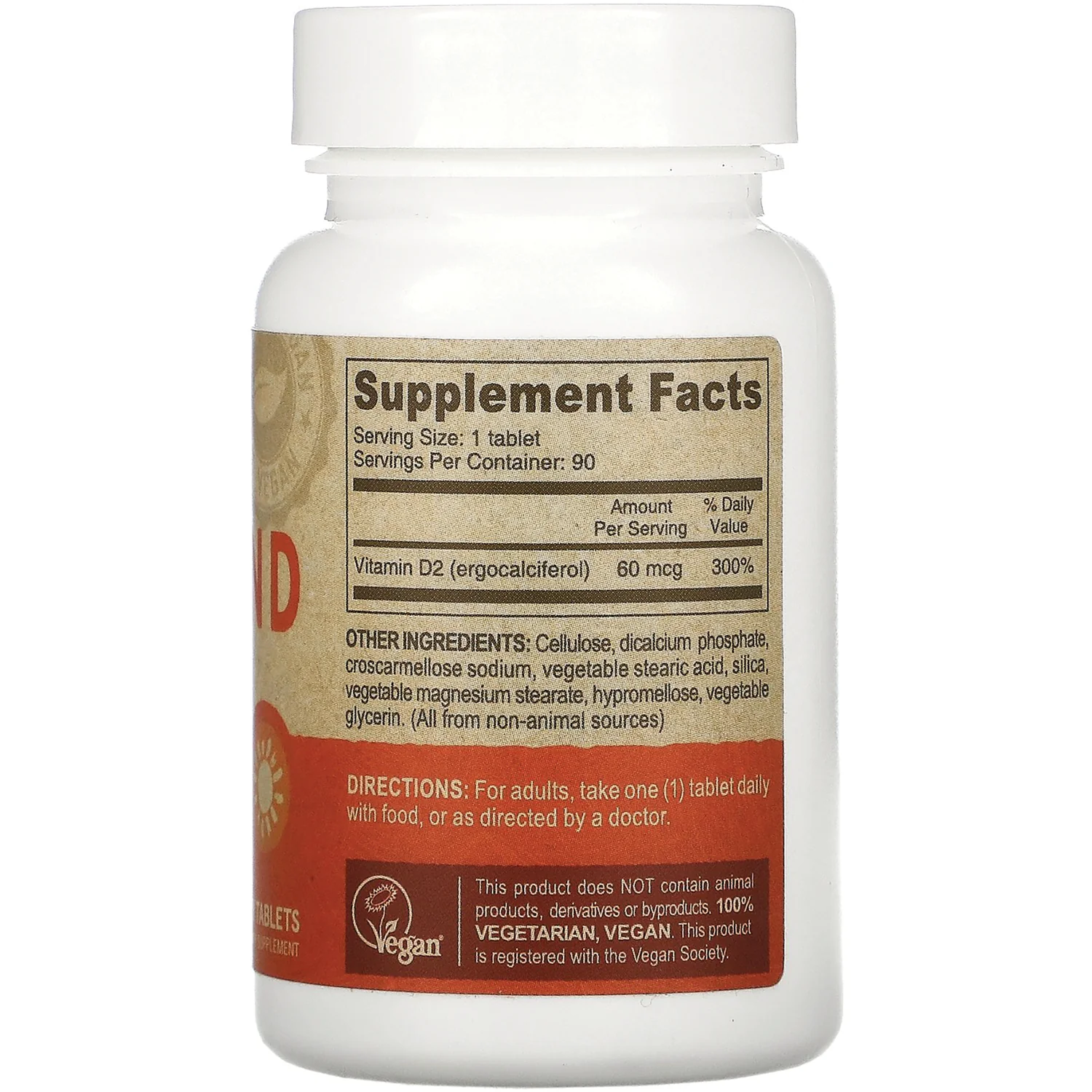 Vegan Vitamin D2 - Tiny Tablets - Image 2