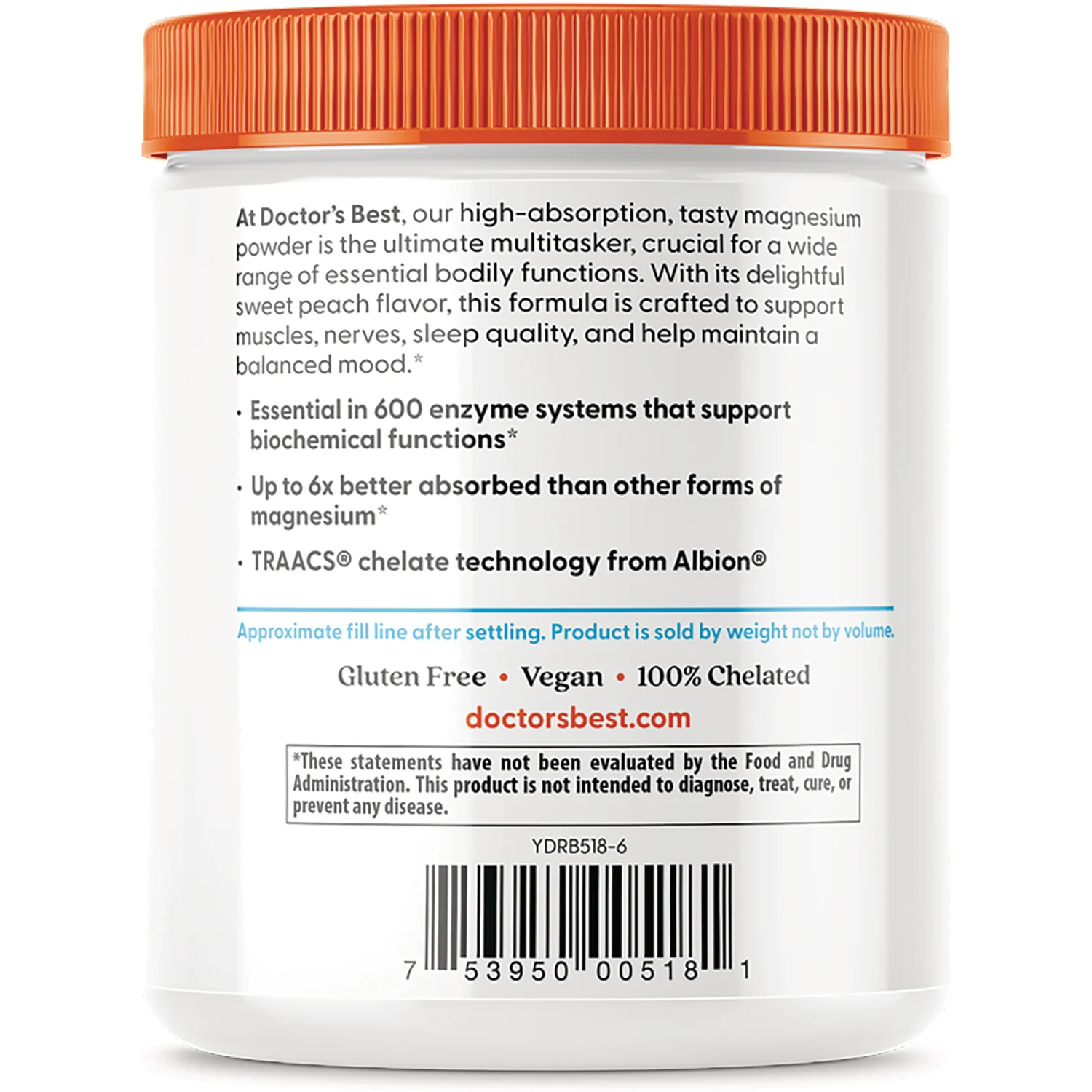 High Absorption Magnesium Powder Lysinate Glycinate- Sweet Peach - Image 3
