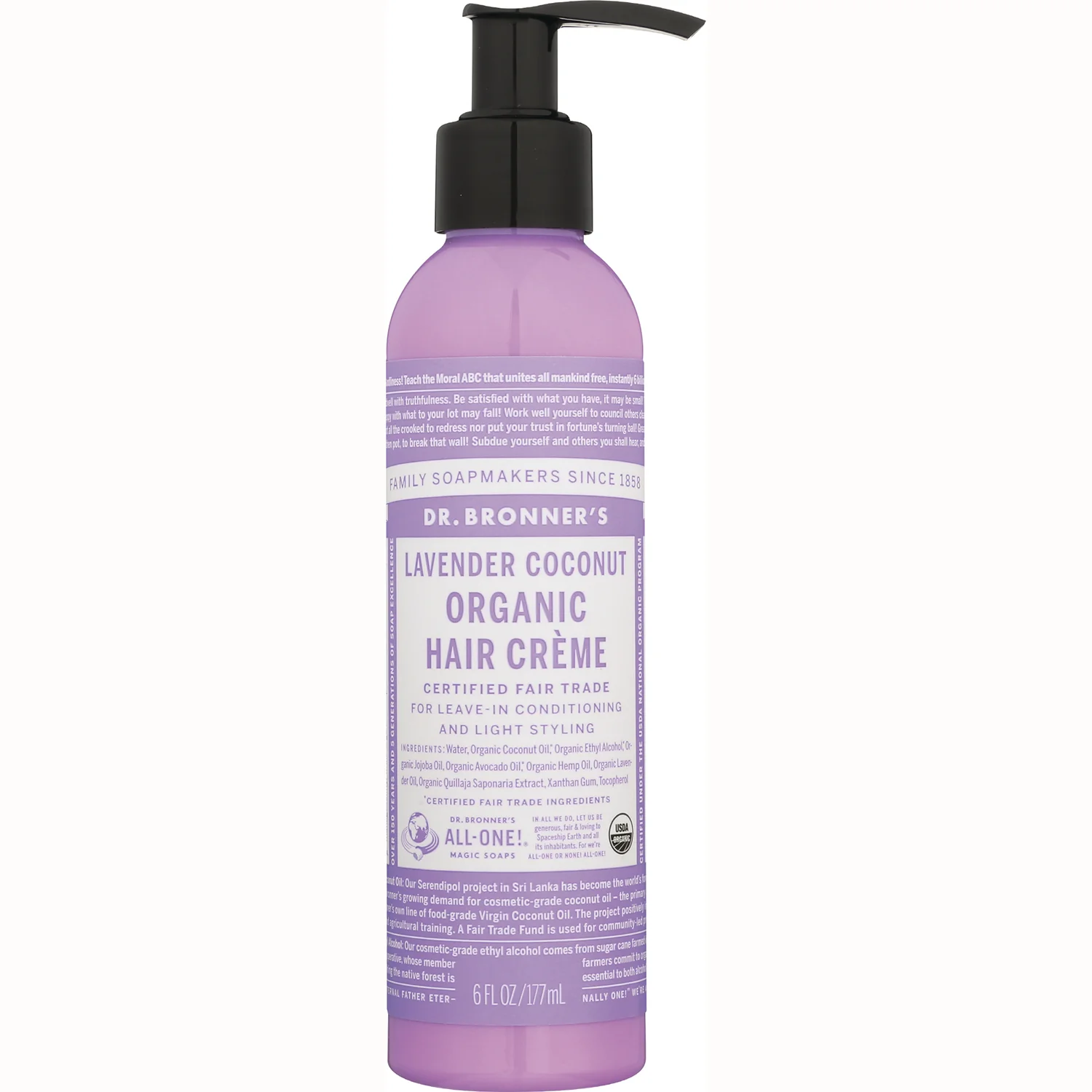 Lavender Coconut Organic Hair Creme