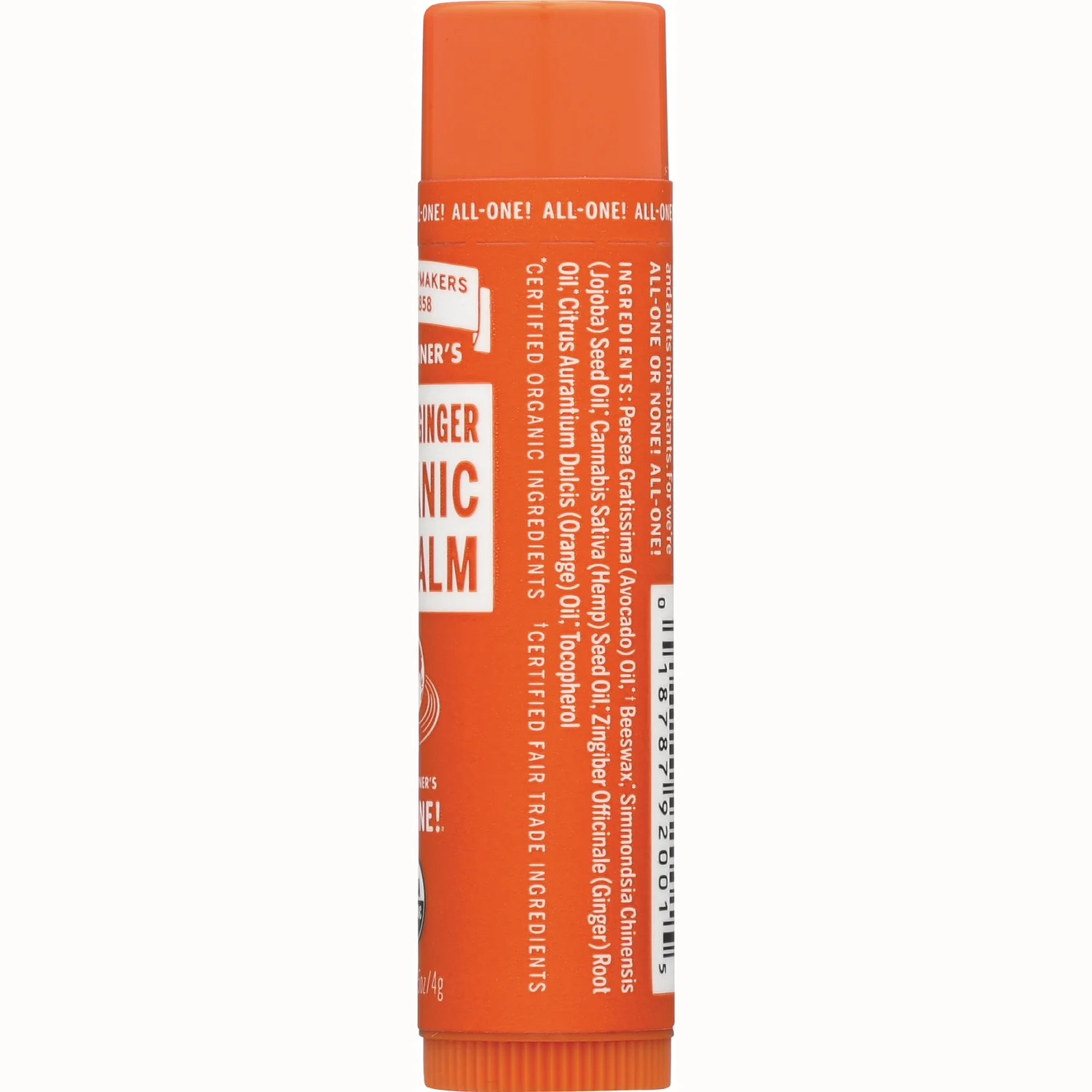 Orange Ginger Organic Lip Balm - Image 2