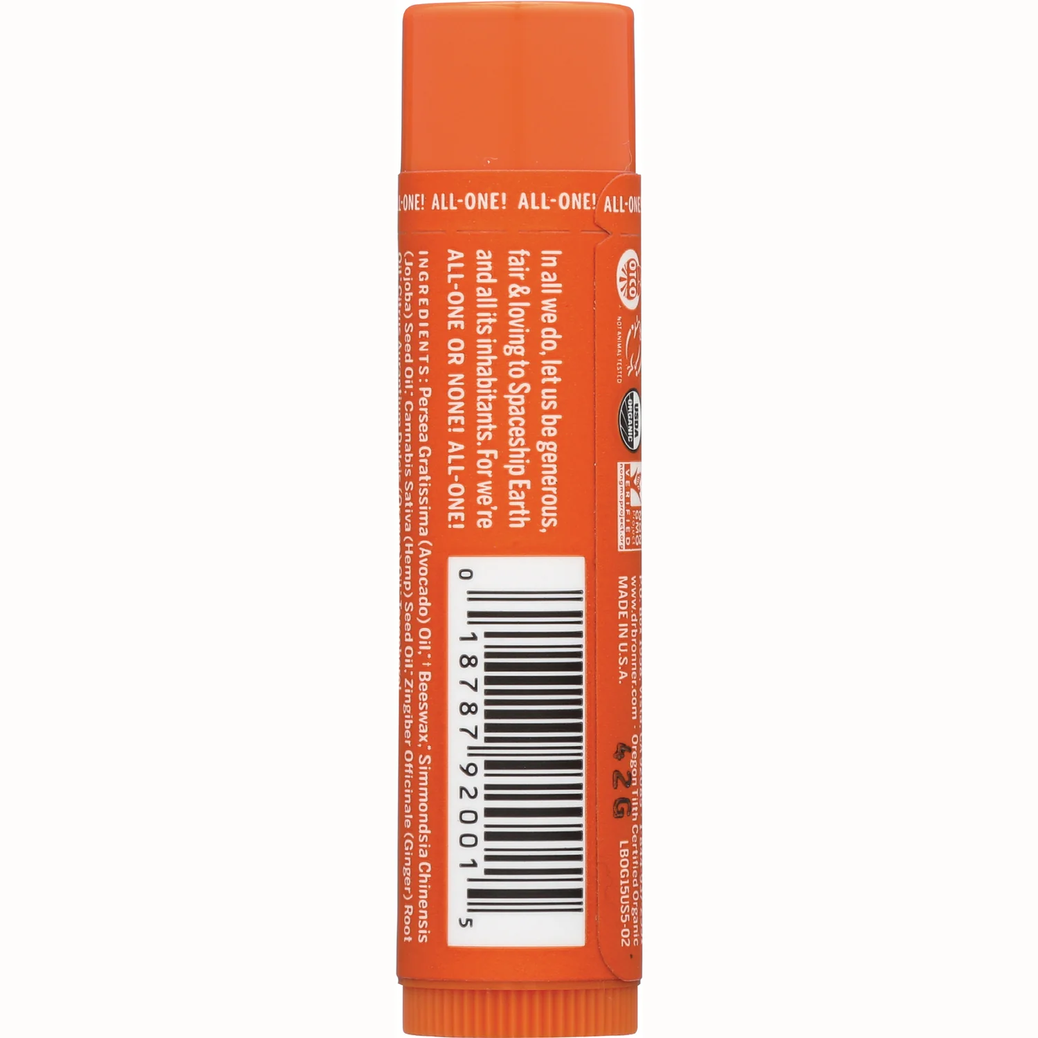 Orange Ginger Organic Lip Balm - Image 4