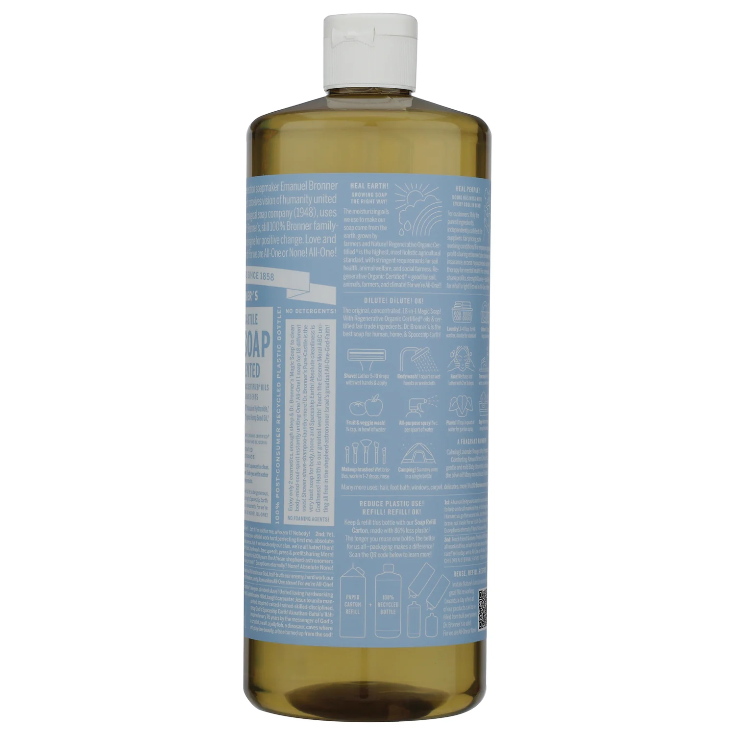 18-in-1 Pure-Castile Magic Soap - Baby Unscented - Image 2
