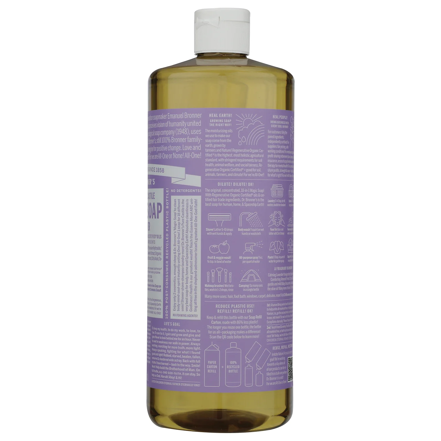 18-in-1 Pure-Castile Magic Soap - Lavender - Image 2