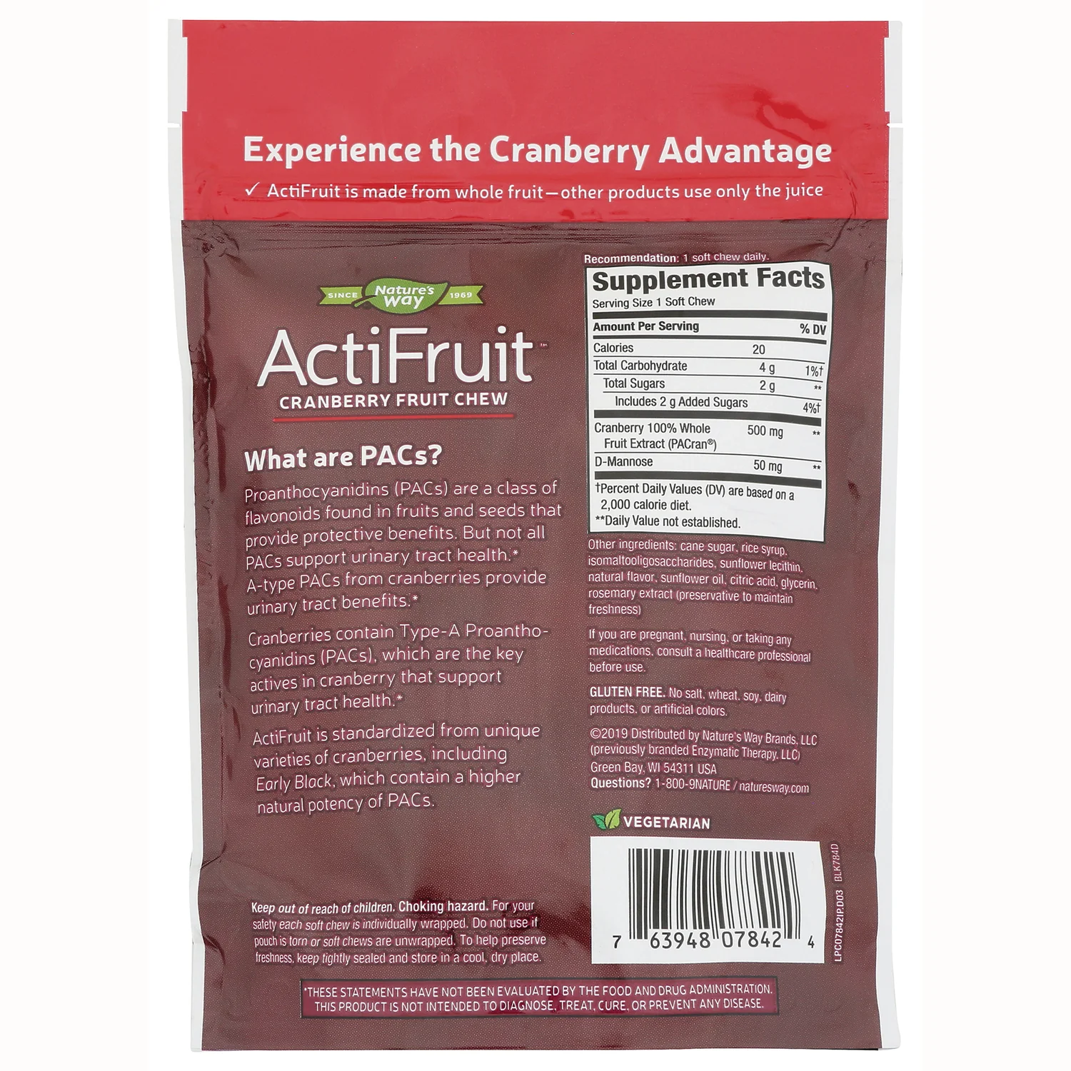 ActiFruit Cranberry Fruit Chew - Image 2