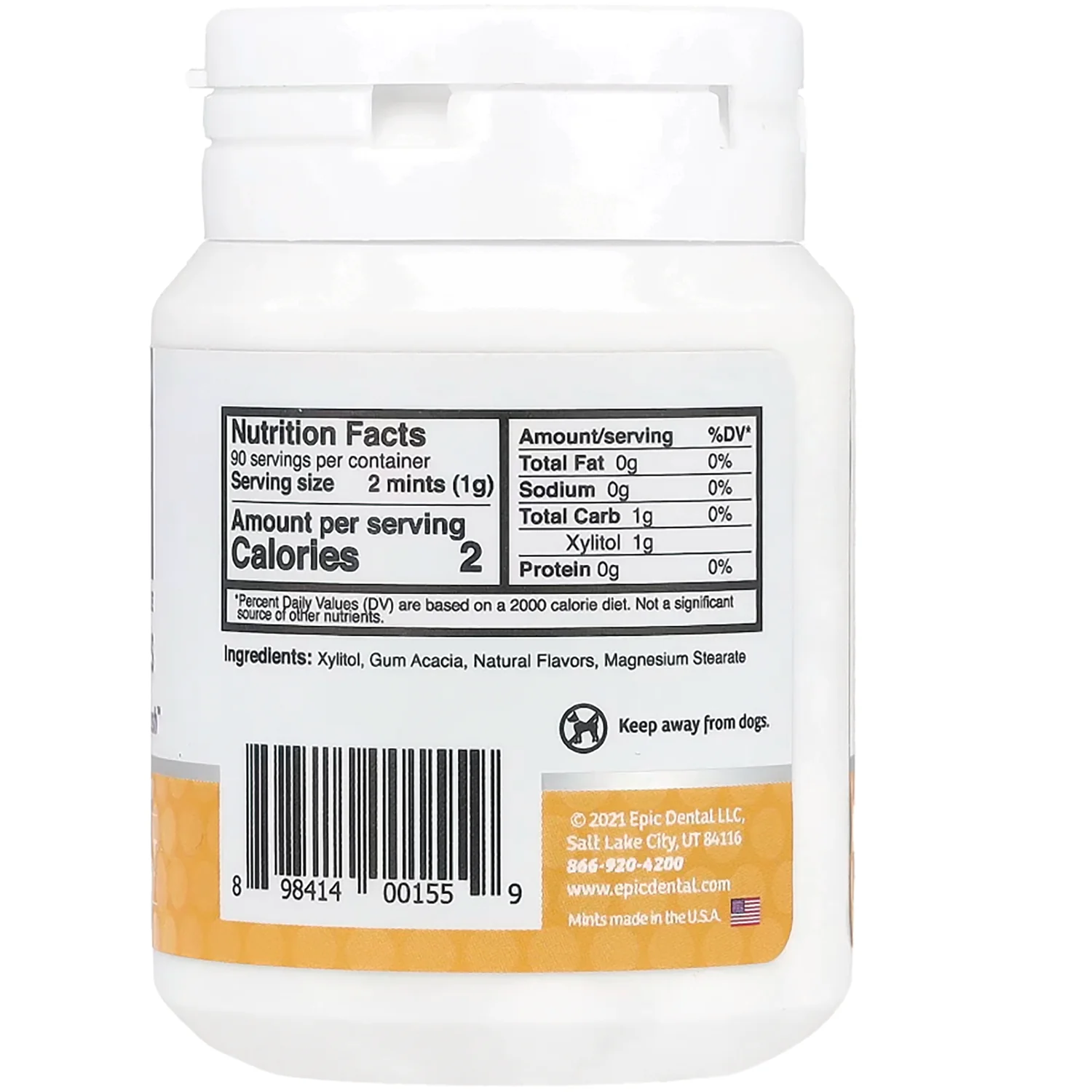 Sugar Free Xylitol Mints - Fresh Fruit - Image 2