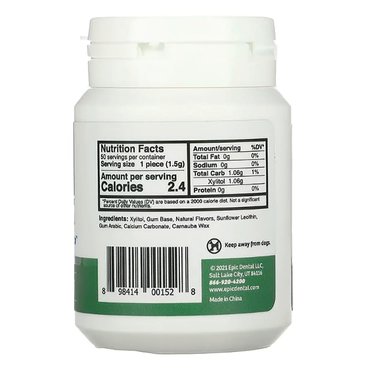 Sugar Free Xylitol Gum - Spearmint - Image 2