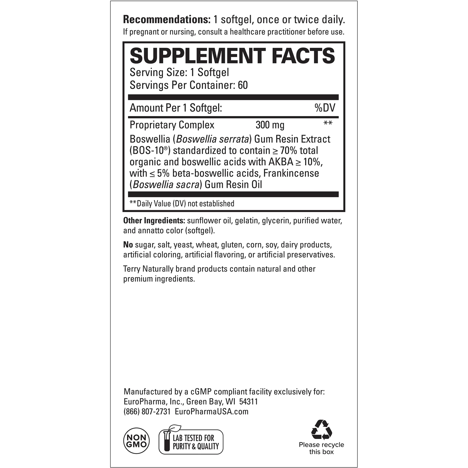 Terry Naturally Boswellia Plus Frankincense Oil - Image 2