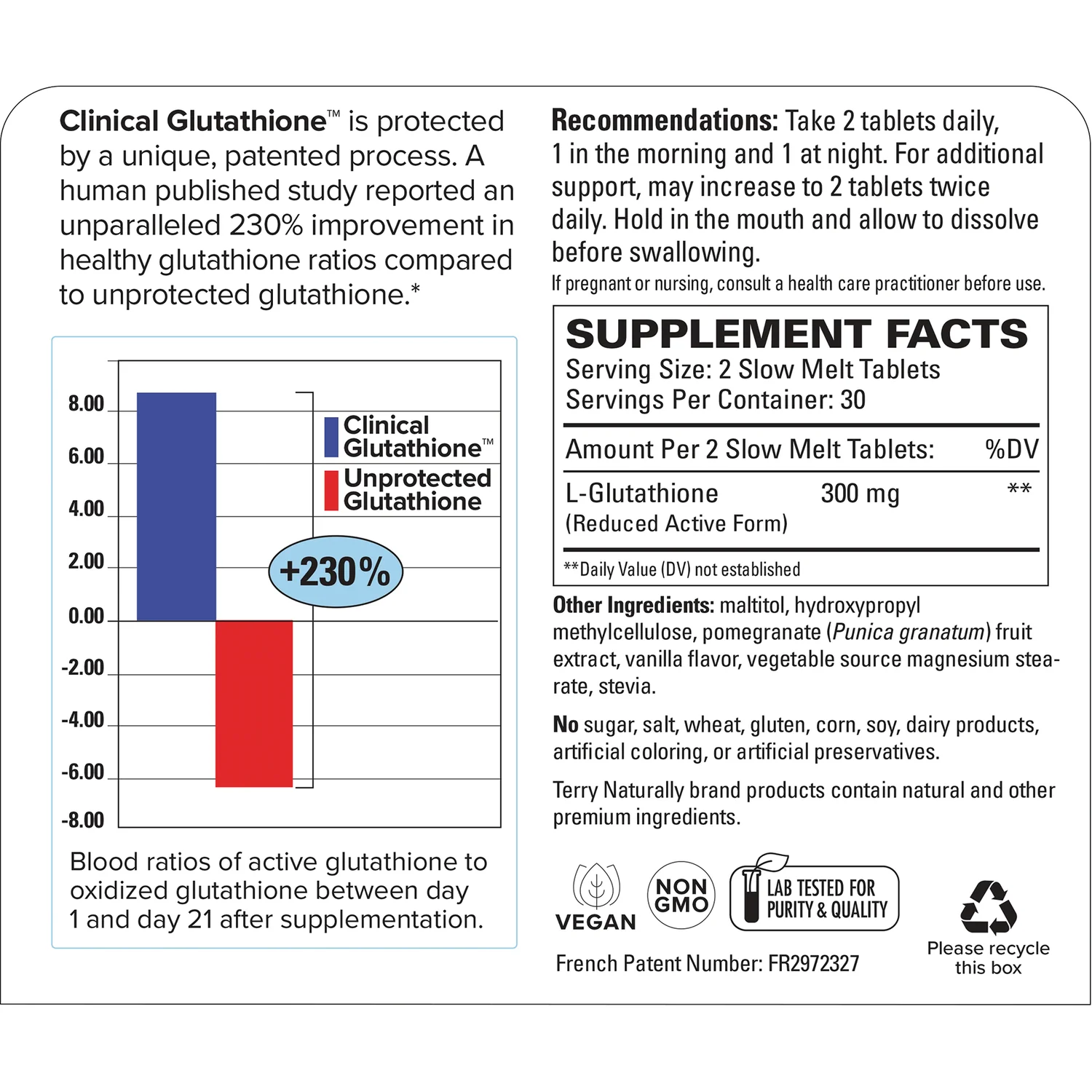 Terry Naturally Clinical Glutathione - Image 2