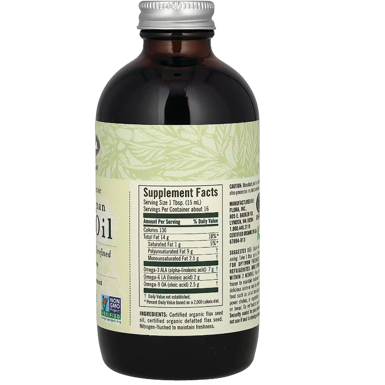 Certified Organic High Lignan Flax Oil - Image 2