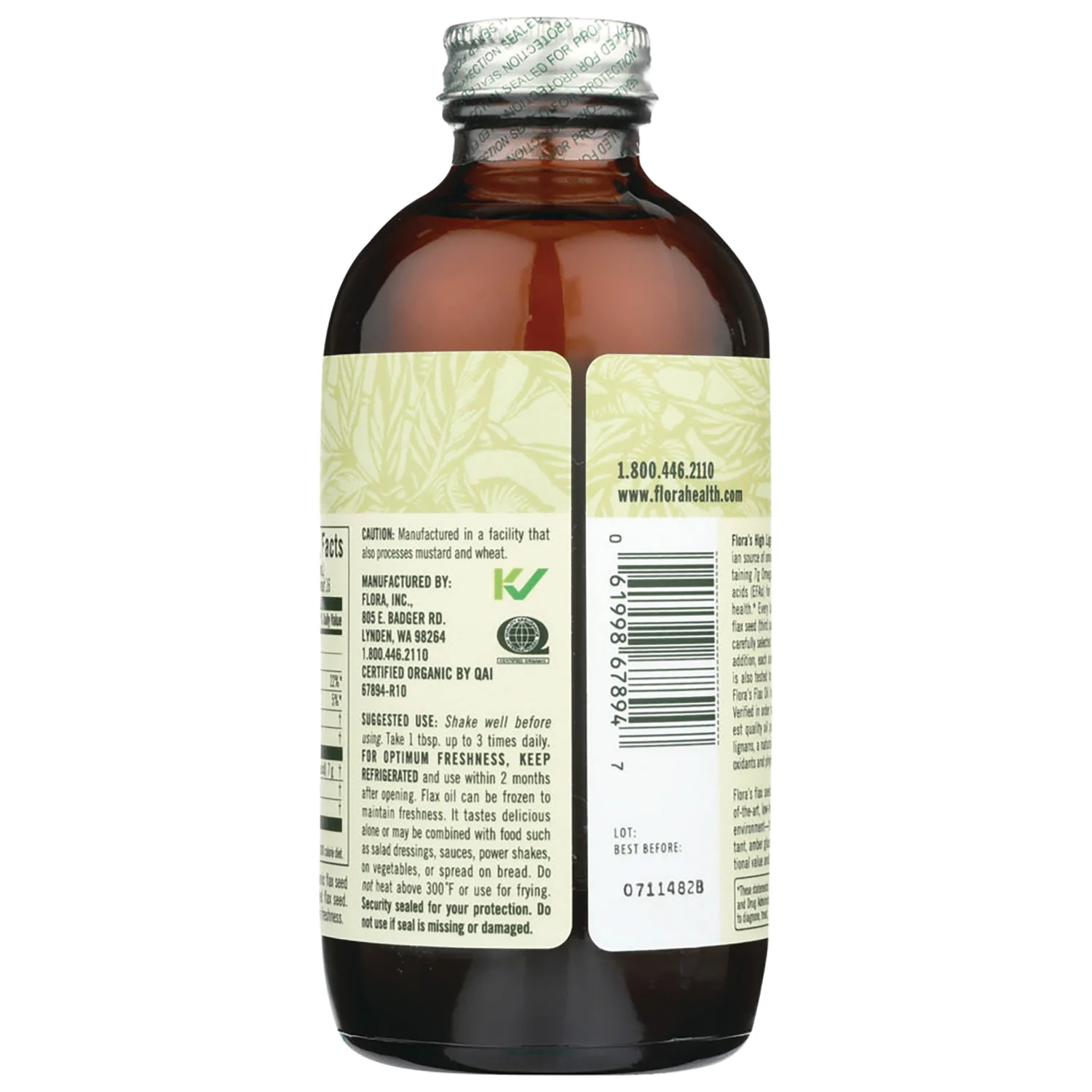 Certified Organic High Lignan Flax Oil - Image 3