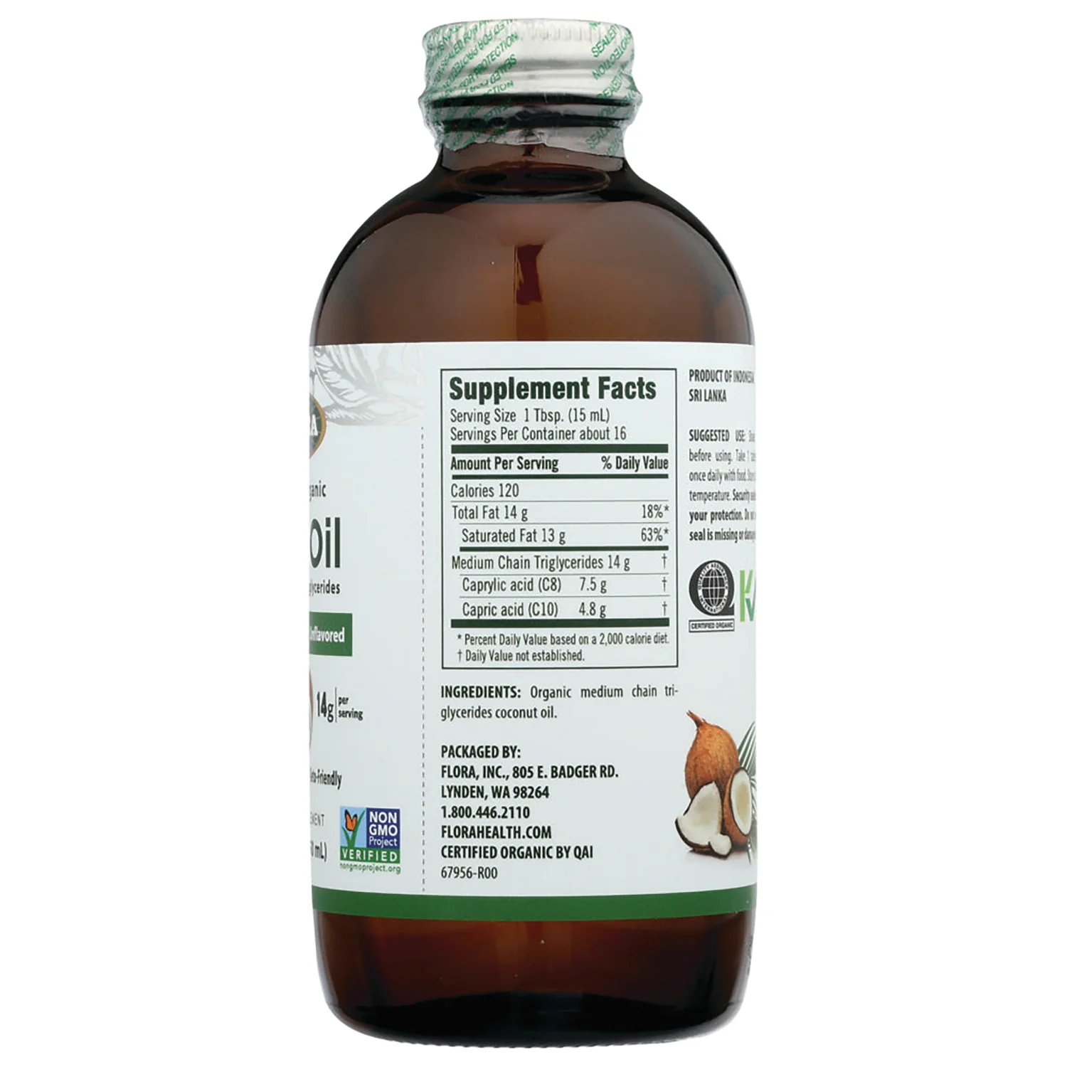 Certified Organic MCT Oil - Unflavored - Image 2