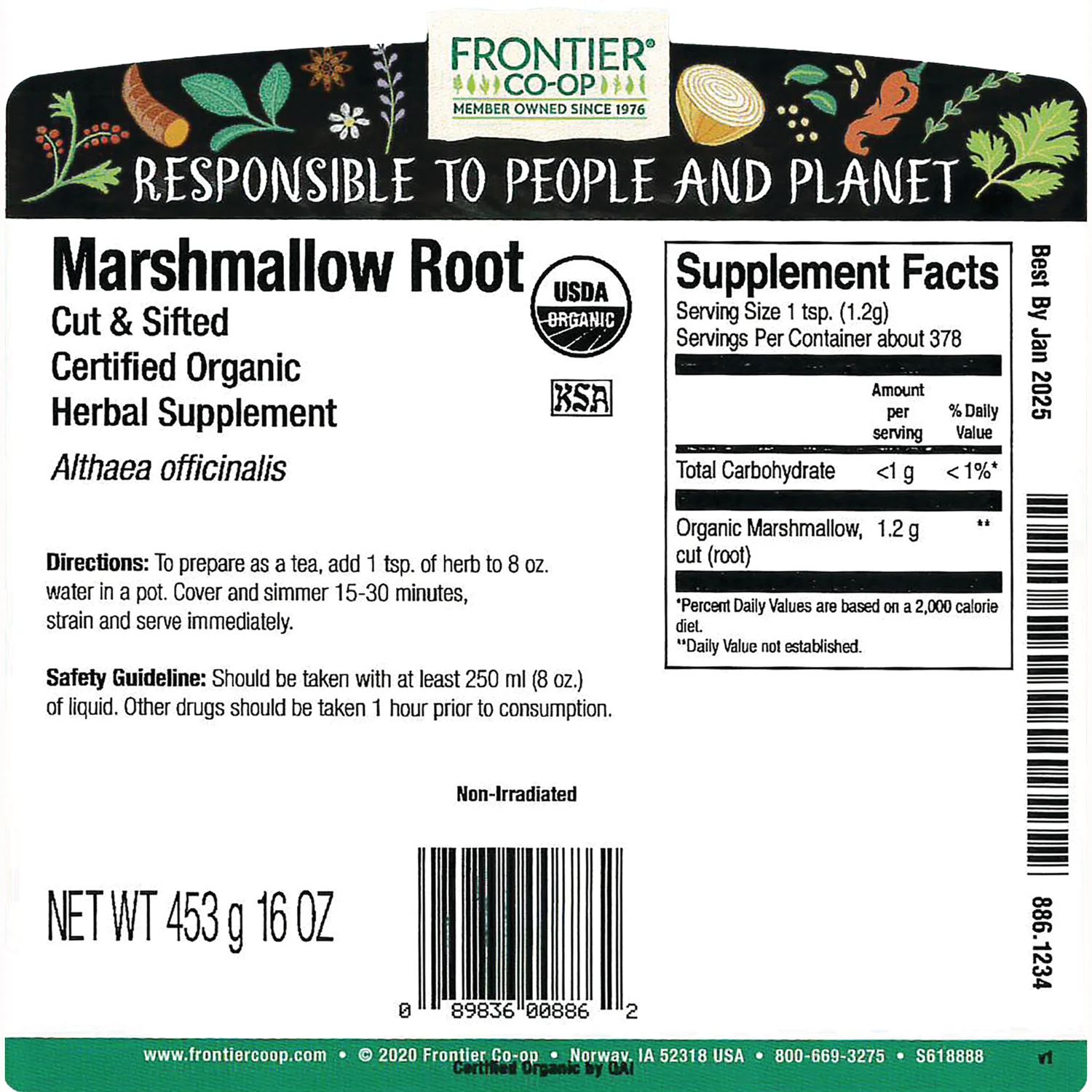 Organic Marshmallow Root - Cut & Sifted - Image 3