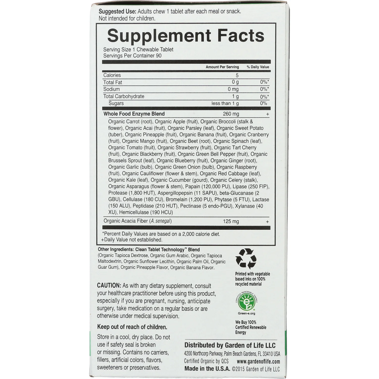 Dr. Formulated Enzymes Organic Digest+ - Tropical Fruit - Image 2