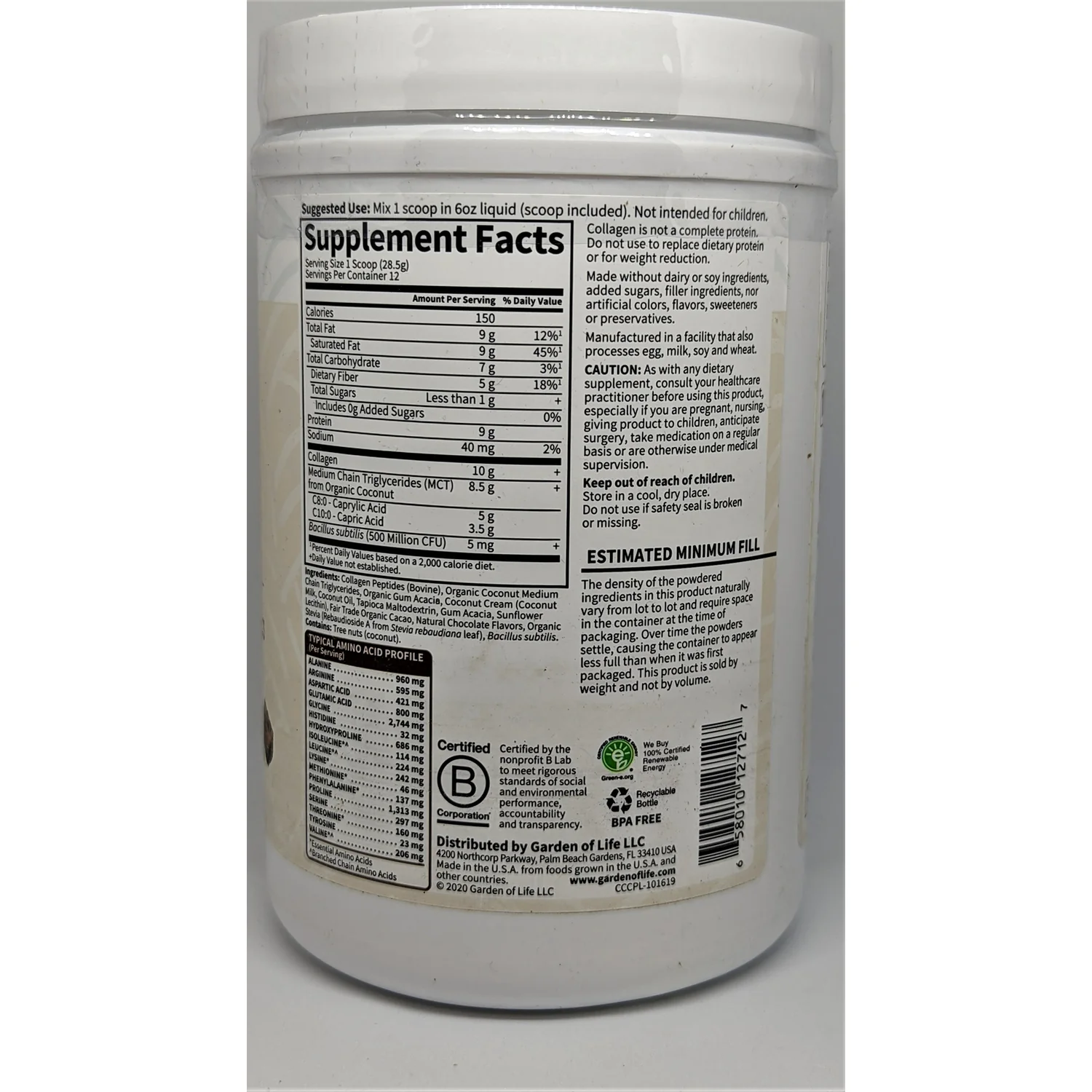 Grass Fed Collagen Creamer - Chocolate - Image 2